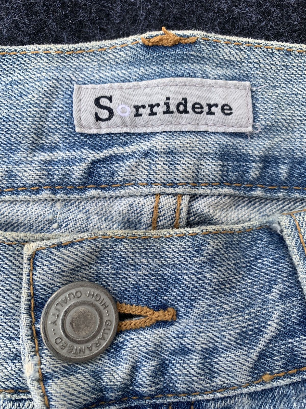 BEAUTY&YOUTH × Big John Distressed Sorridere short denim pants. (26) Size US 34 / EU 50 - 7 Thumbnail