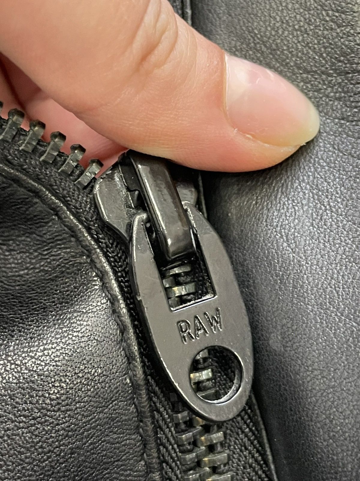 G star raw zipper 14th addiction leather opium jacket y2k