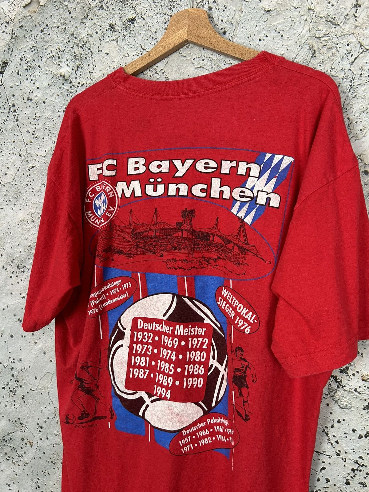 Vintage Vintage Bayern Munchen Graphic Tee Football Soccer 90s Size US XXL / EU 58 / 5 - 5 Thumbnail