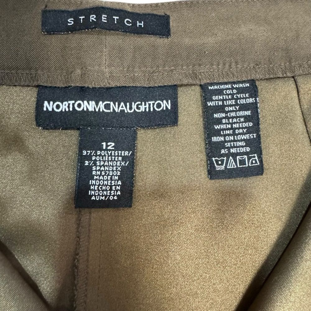Other Norton McNaughton Brown Faux Suede Straight Leg Pants Size Size 34" / US 12 / IT 48 - 7 Thumbnail