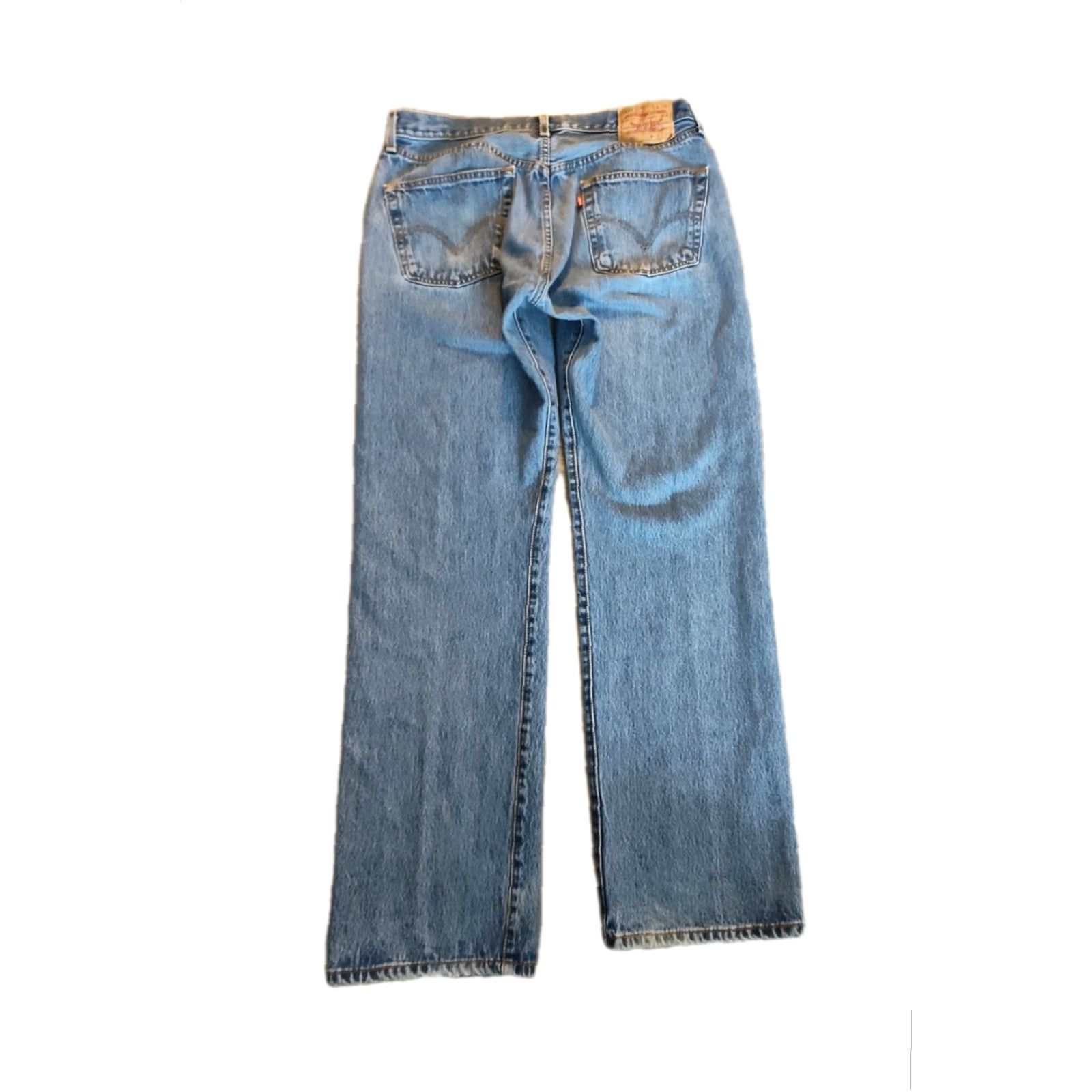 Levi's VINTAGE Levi's 501 Jeans Mens 36x34 Denim Classic Straight Mid-Rise 90s Biker Blue Button Fly Made in Mexico Size US 36 / EU 52 - 2 Thumbnail