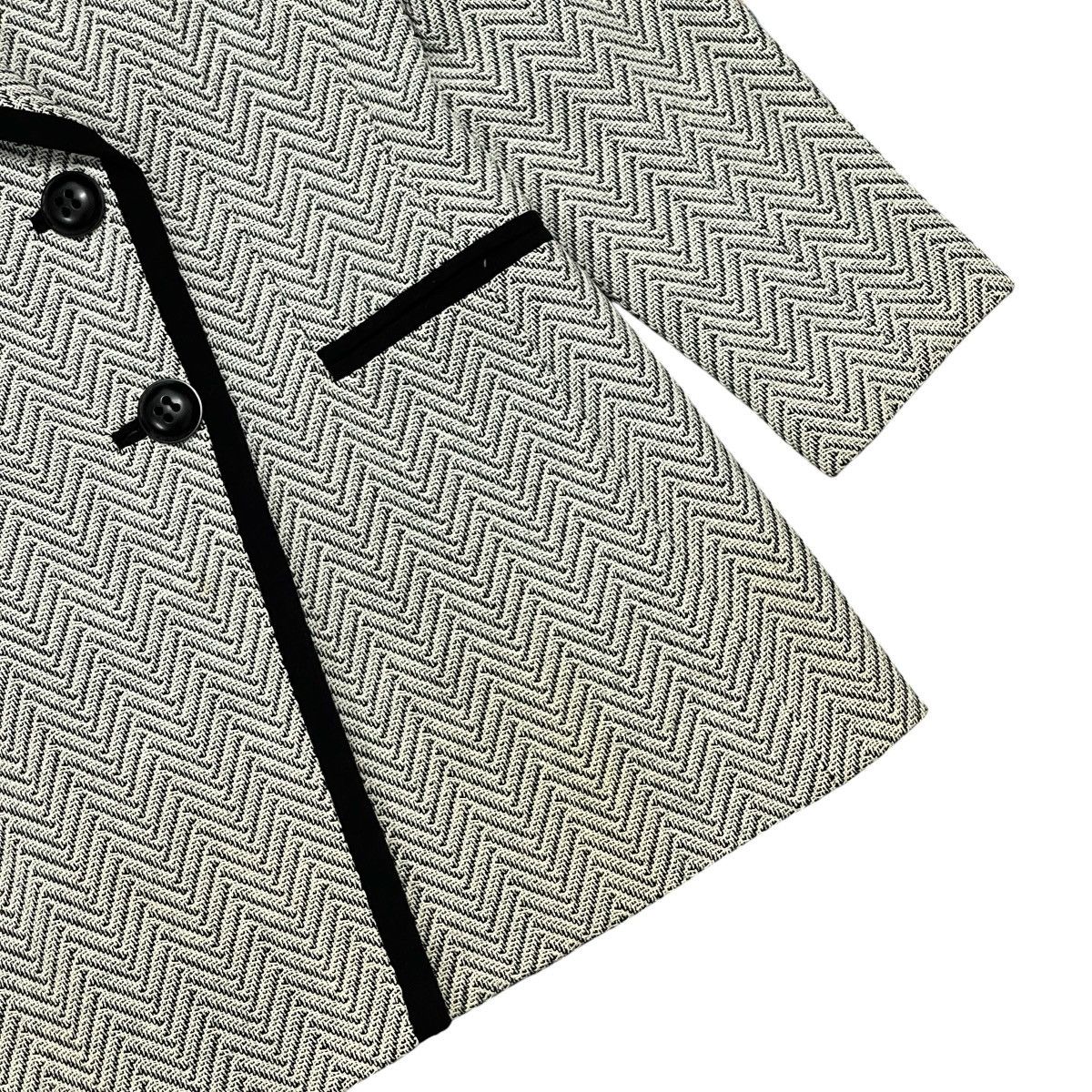 Dior Archive Vintage 90s Christian Dior Herringbone Wool Blazer Size M / US 6-8 / IT 42-44 - 3 Thumbnail