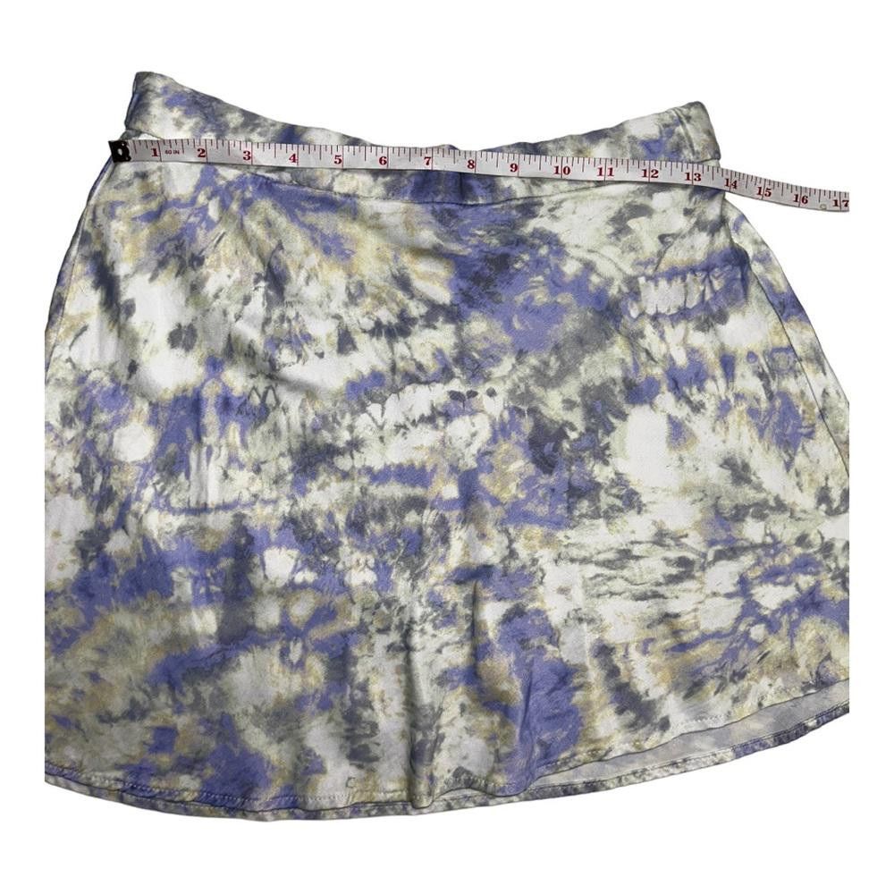 Zara Zara l Tie Dyed Satin Mini Skirt Medium Size 32" / US 10 / IT 46 - 5 Thumbnail