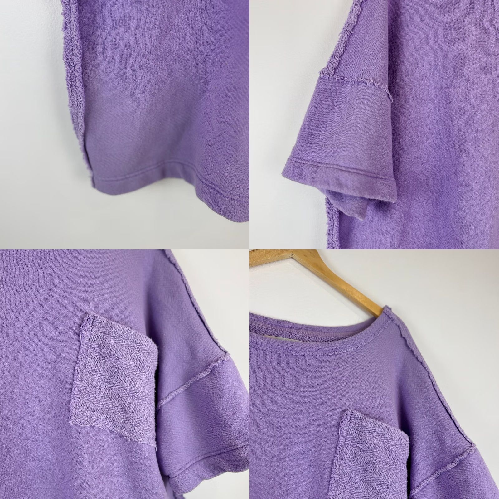 Free People Free People FP Beach Lavender Terry Oversized Pullover Sweatshirt Cover XS Size XS / US 0-2 / IT 36-38 - 8 Thumbnail
