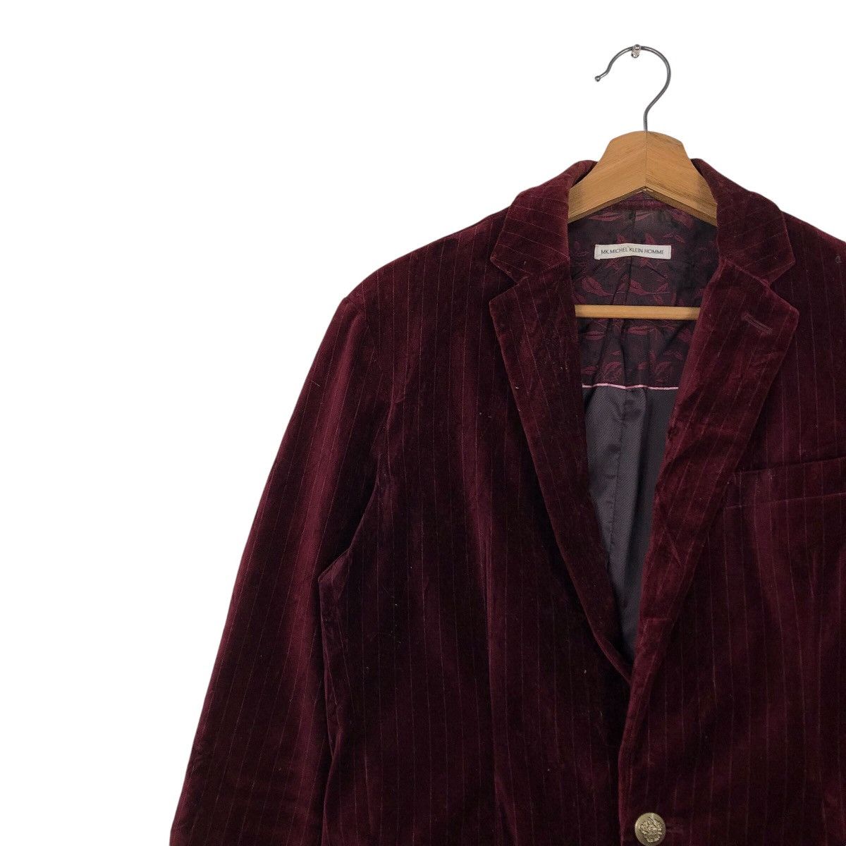 Japanese Brand 📌Vintage Chore Velvet Jacket Striped Michel Klein Homme Size US S / EU 44-46 / 1 - 8 Thumbnail
