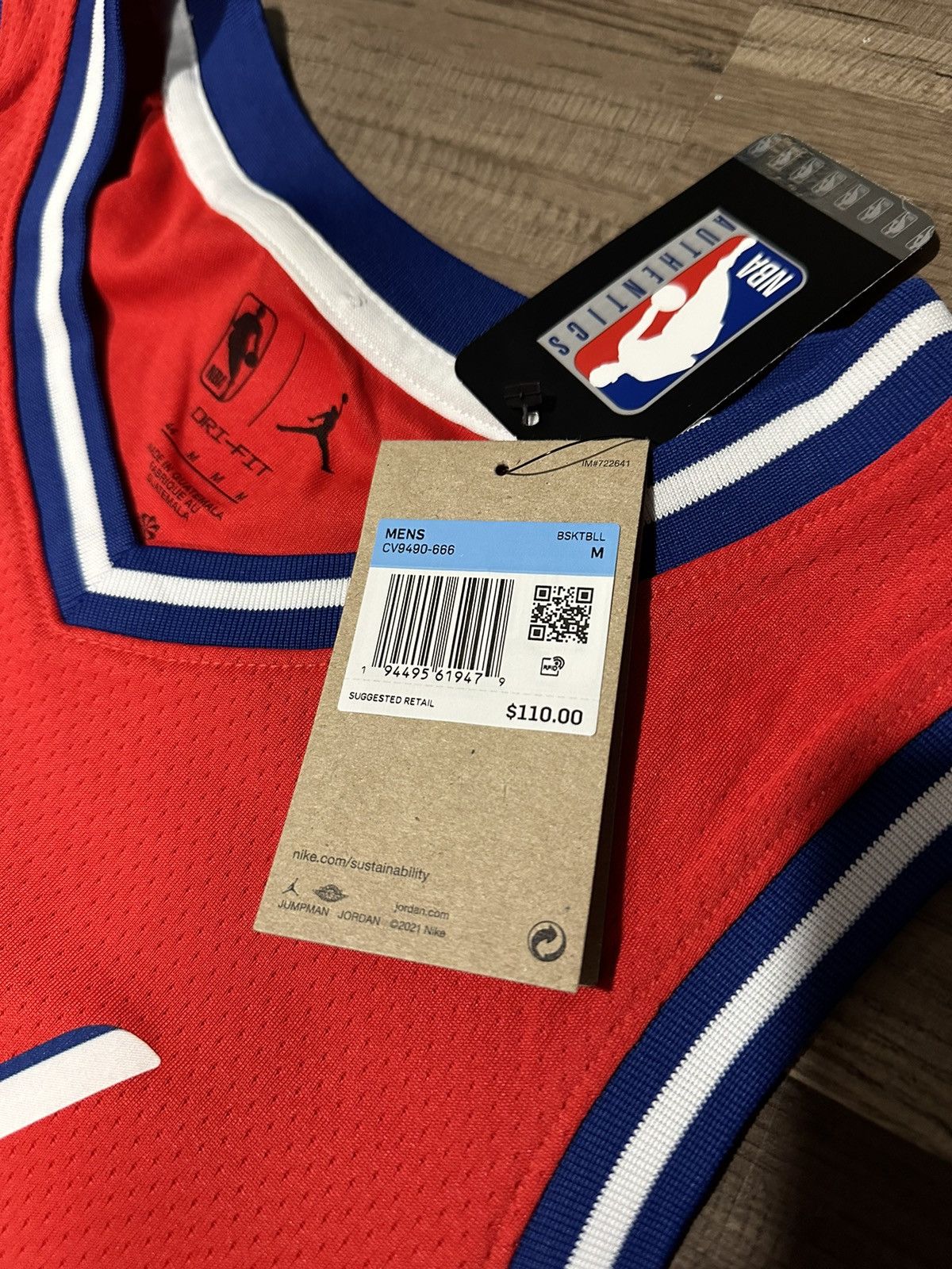 Jordan Brand × NBA Philadelphia 76ers Joel Embiid Jersey Size US M / EU 48-50 / 2 - 7 Thumbnail