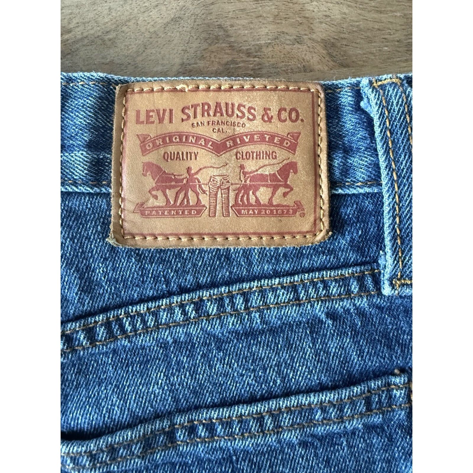 Levi's Levi's Jeans Women's 26 Wedgie Skinny Button Fly Denim 5-Pocket City Logo Blue Slim Contour Relaxed Stretch Size 27" / US 4 / IT 40 - 3 Thumbnail