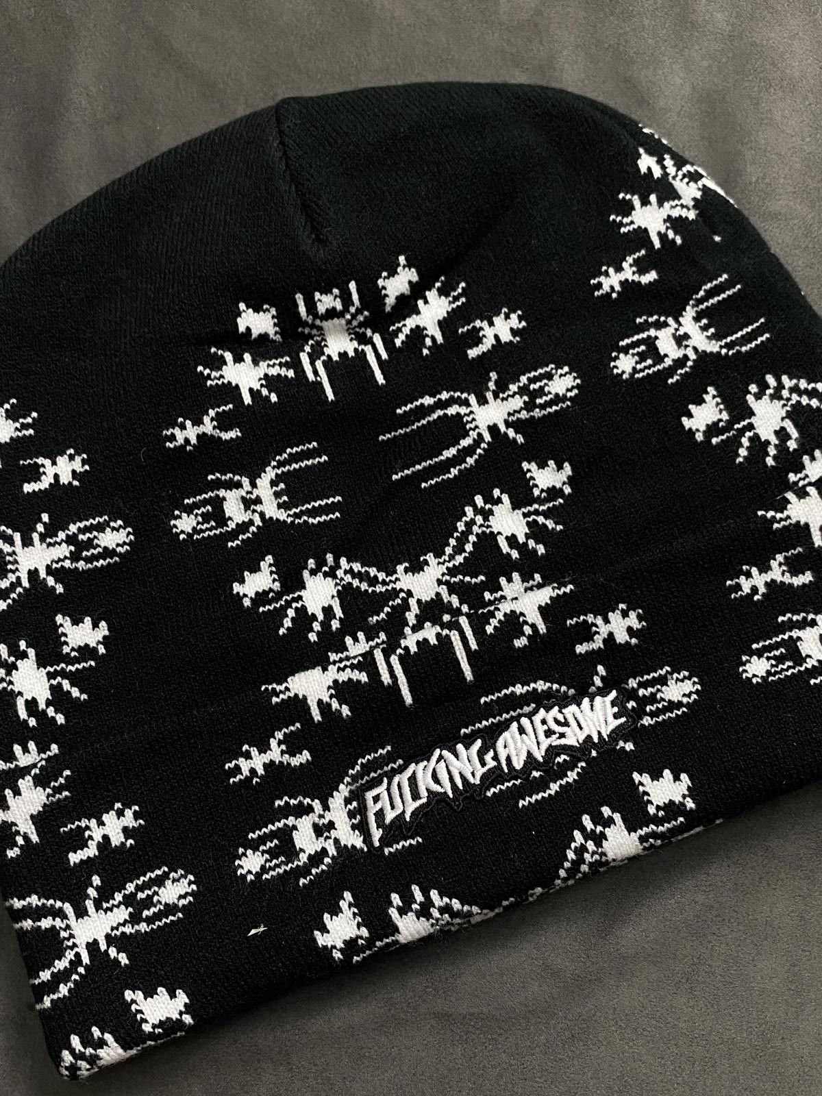 Fucking Awesome Rare Fucking Awesome Spider Stamp No Cuff Knit Blue Beanie Size ONE SIZE - 5 Thumbnail