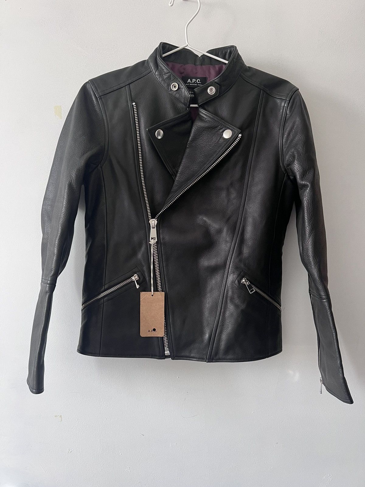 Apc Leather Jacket | Grailed