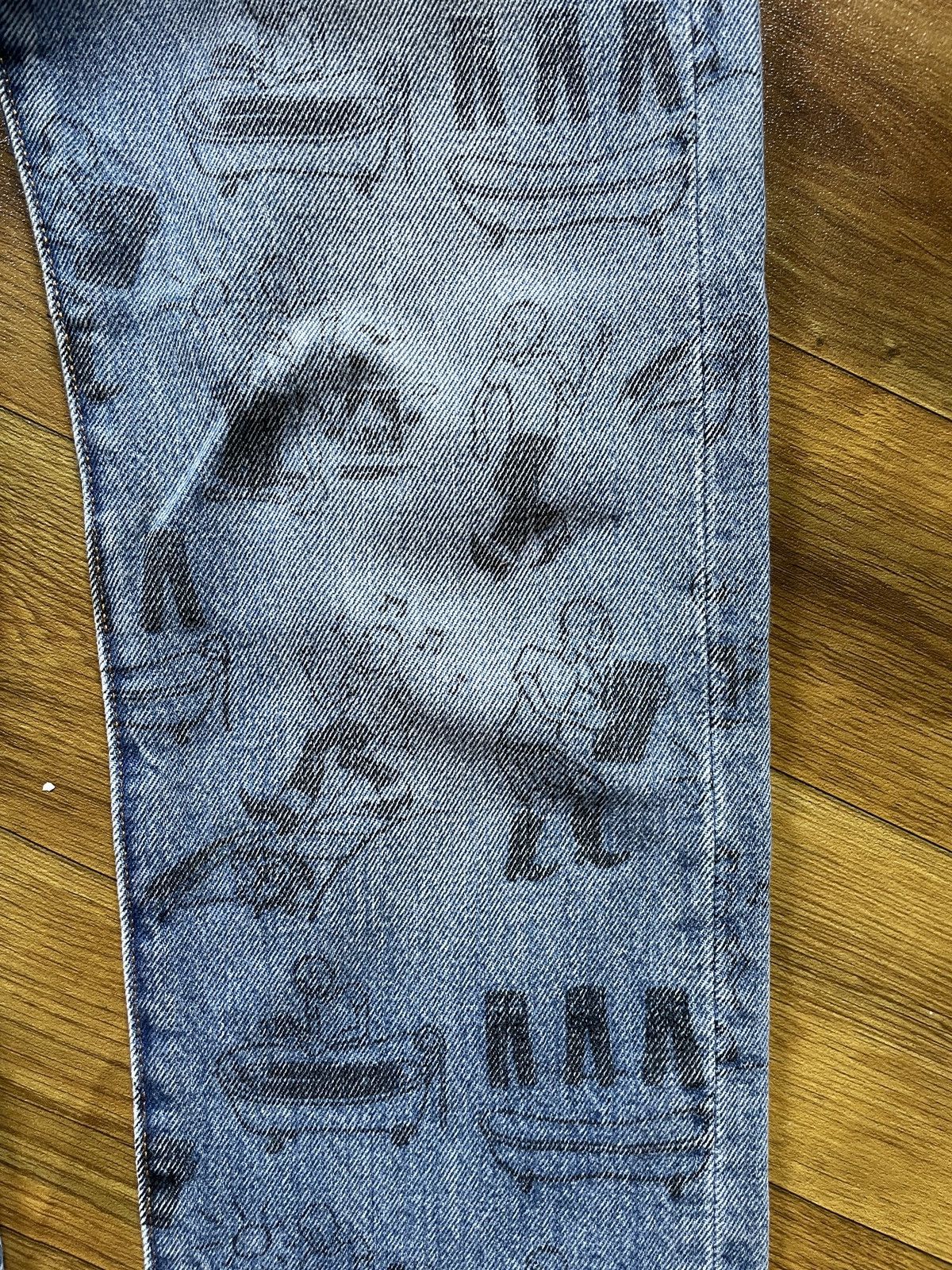 Levi's × Levi's Vintage Clothing Levis Bathtub Cartoon Trucker Denim 501 Big E Size US 29 - 6 Thumbnail
