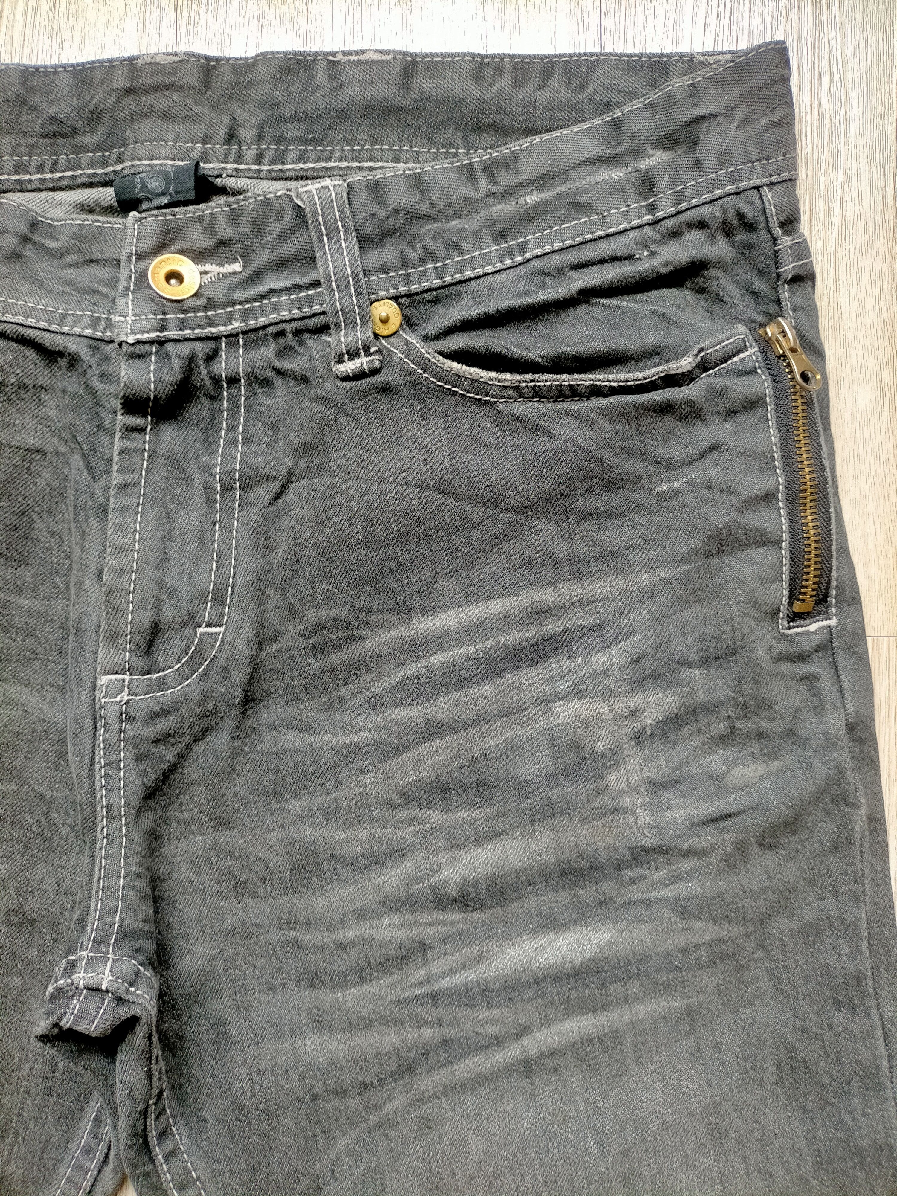 semanticdesign Semantic Design Multipocket Zipped Punk Style Black Jeans Size US 34 / EU 50 - 5 Thumbnail