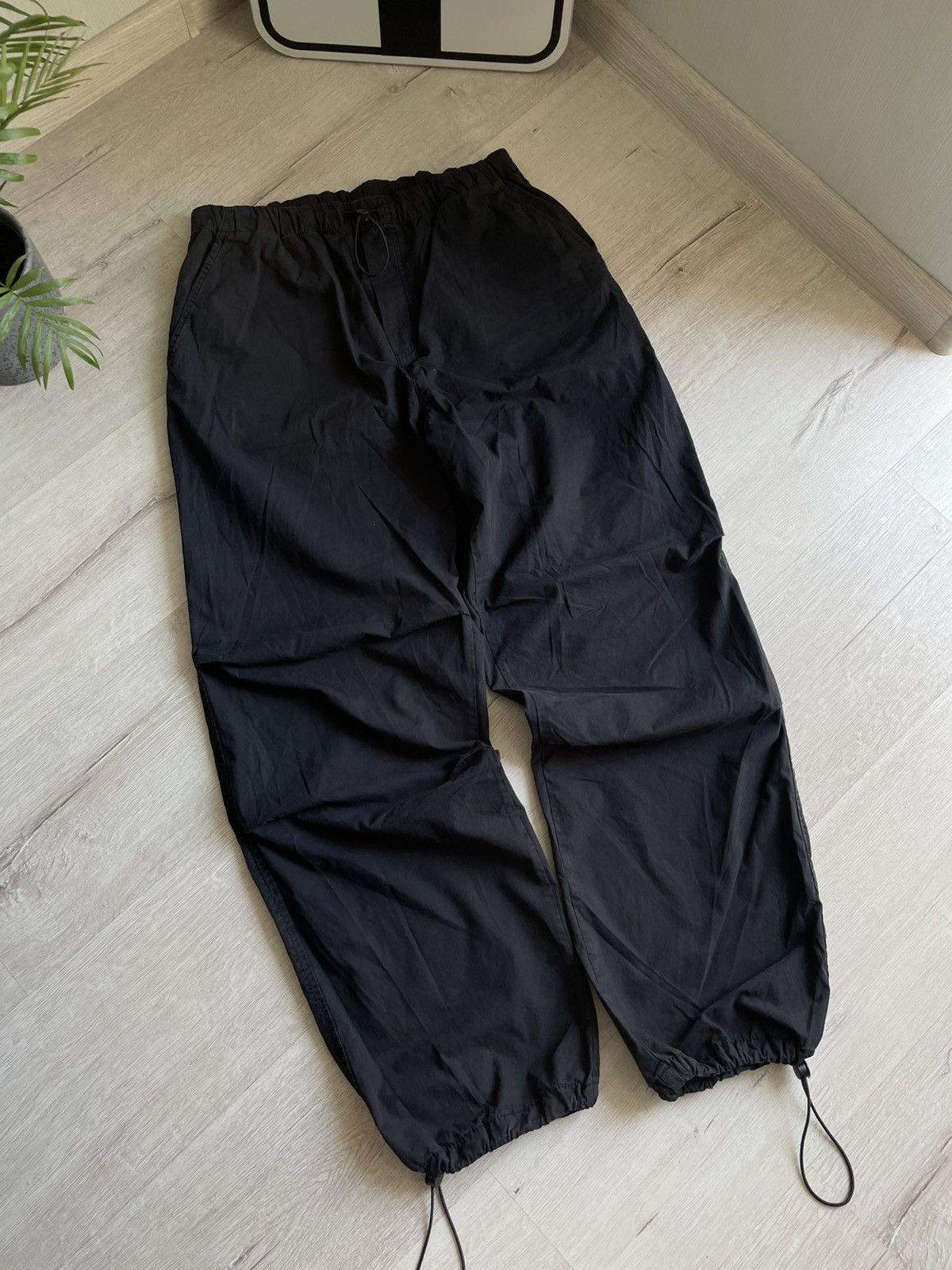 Japanese Brand Vntg Wide Baggy Parachute Pants Maharishi Style Y2K Grunge Size US 30 / EU 46 - 4 Thumbnail