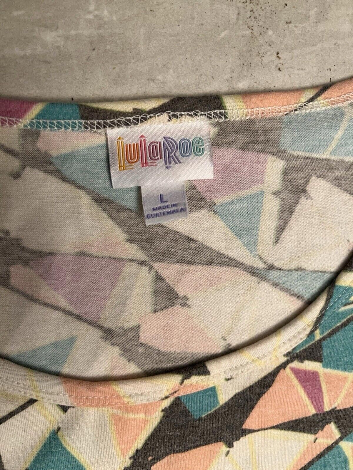 Designer NWT Lularoe Oversize Top Large MULTICOLOR Size L / US 10 / IT 46 - 2 Thumbnail