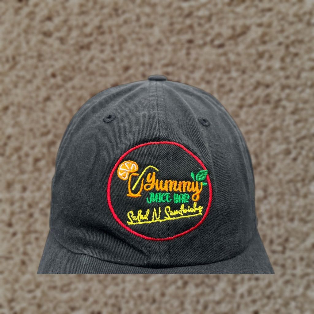 Vintage Yupoong Hat Cap Strap Back Adult Black Cotton Baseball Cap Mens One Size Twill Vintage: No Size ONE SIZE - 1 Thumbnail
