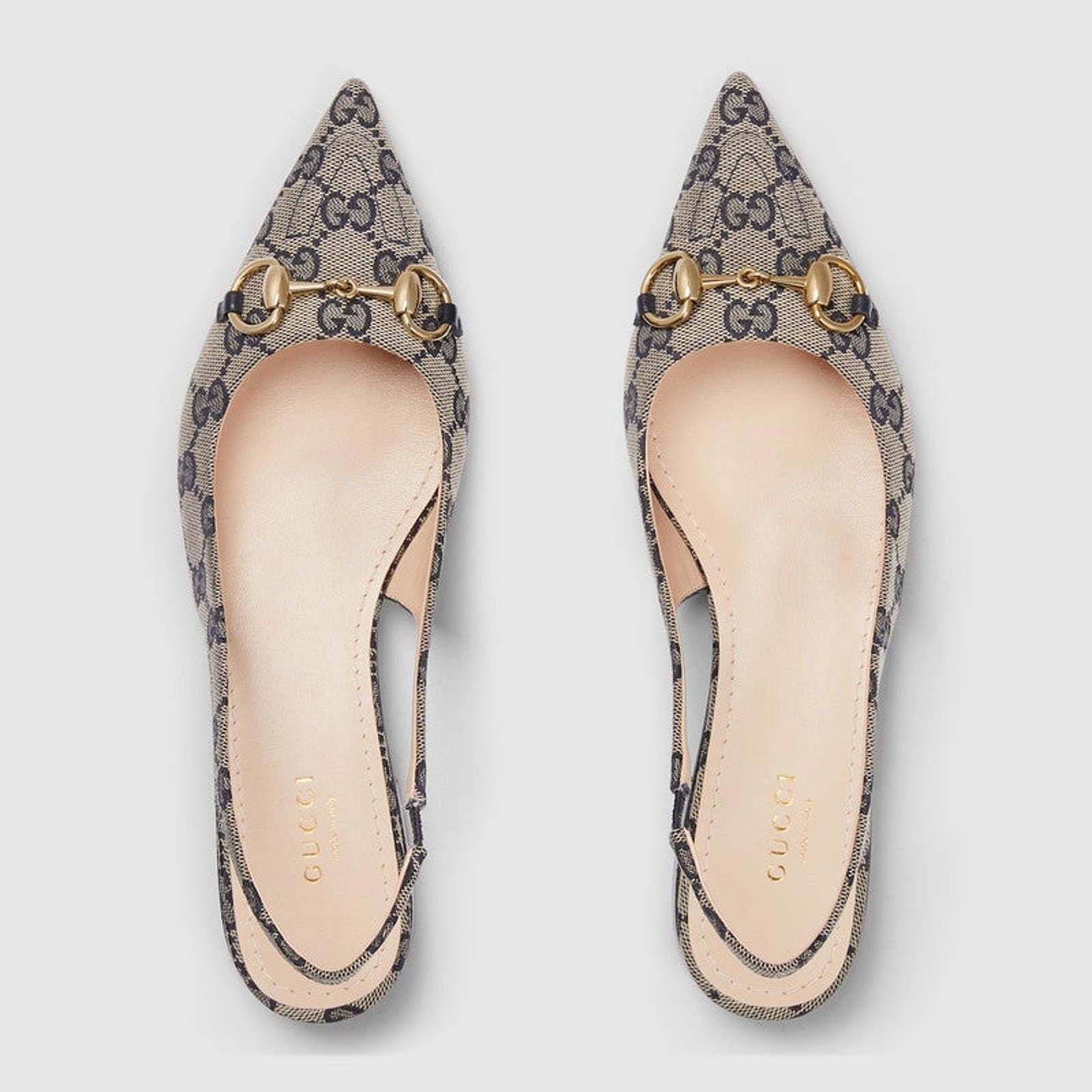 Gucci Gucci Horsebit GG Slingback Flats Size US 6.5 / IT 36.5 - 3 Thumbnail