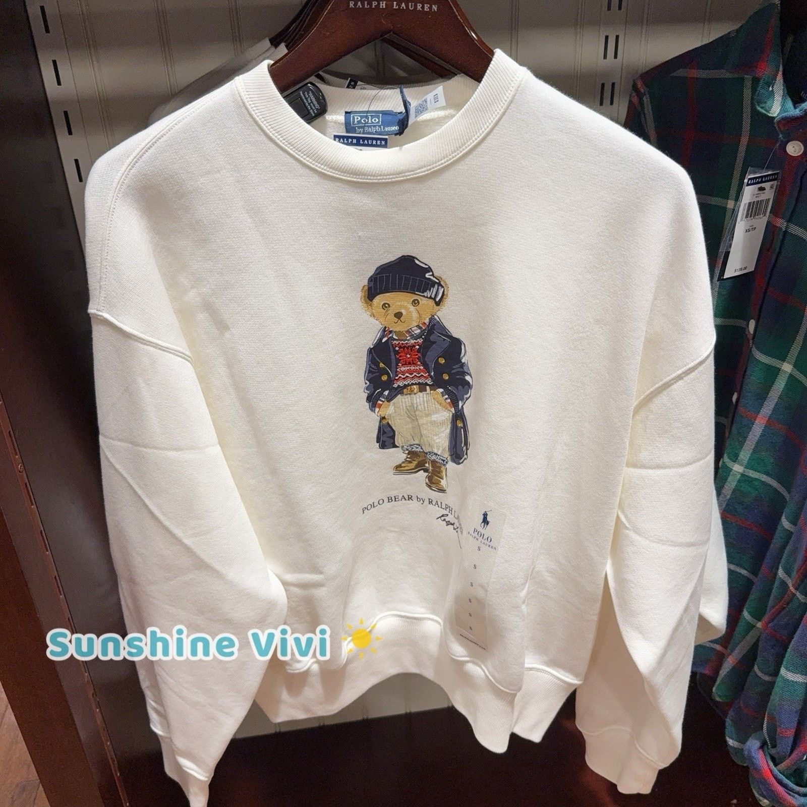 Polo Ralph Lauren NWT Ralph Lauren Women Polo Bear Fleece Sweatshirt SMALL Size US S / EU 44-46 / 1 - 1 Thumbnail