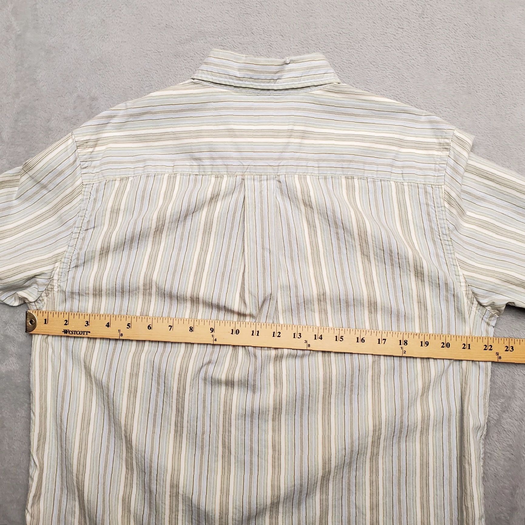 Eddie Bauer Eddie Bauer Shirt Men M Blue Green Striped 100% Cotton Long Sleeve Casual Size US M / EU 48-50 / 2 - 6 Thumbnail