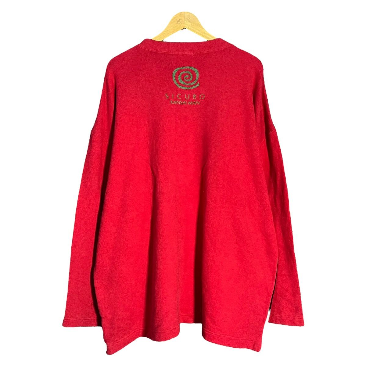 Japanese Brand × Kansai Yamamoto × Vintage Vintage Sicuro Kansai Man Big Logo Sweatshirt Size US L / EU 52-54 / 3 - 2 Thumbnail