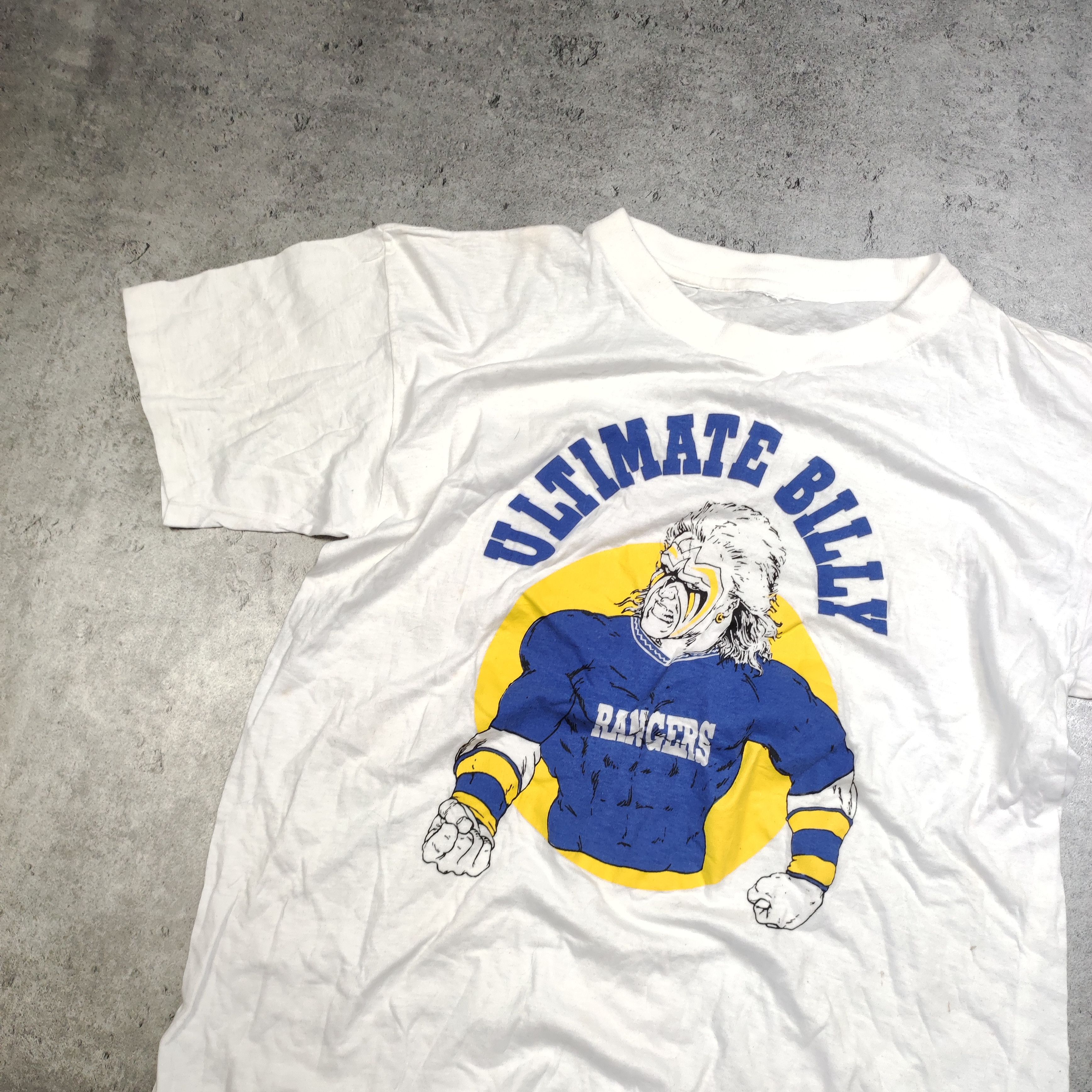 Vintage RARE 90s Ultimate Billy x Glasgow Rangers Merch Promo Tee Size US M / EU 48-50 / 2 - 3 Thumbnail