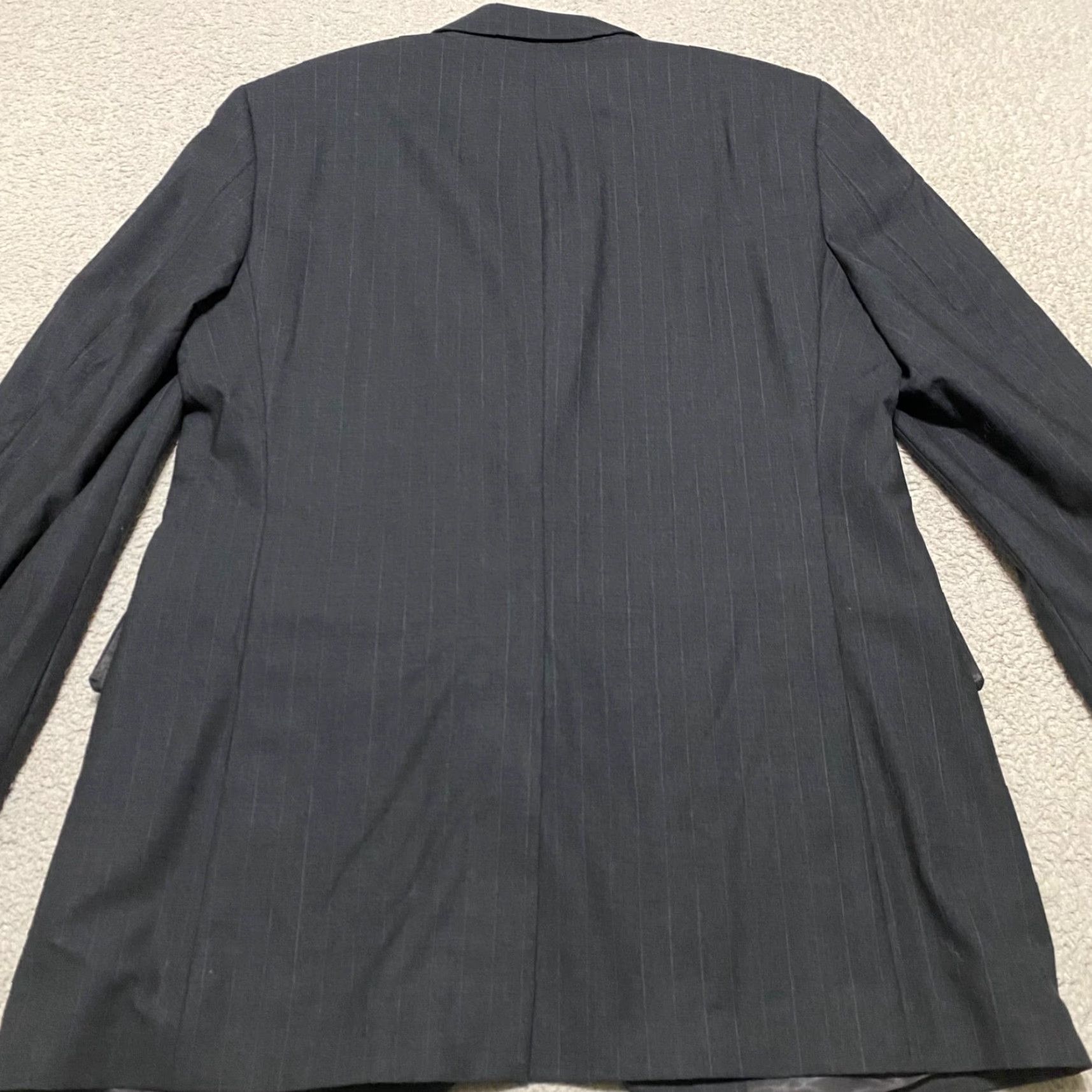 Brooks Brothers Brooks Brothers Blazer Mens 42 Gray Wool Striped Two-Button Single-Breasted Notch Long Vintage: No Stretch Lined Chest 42 Regular Beige? Size 42R - 2 Thumbnail