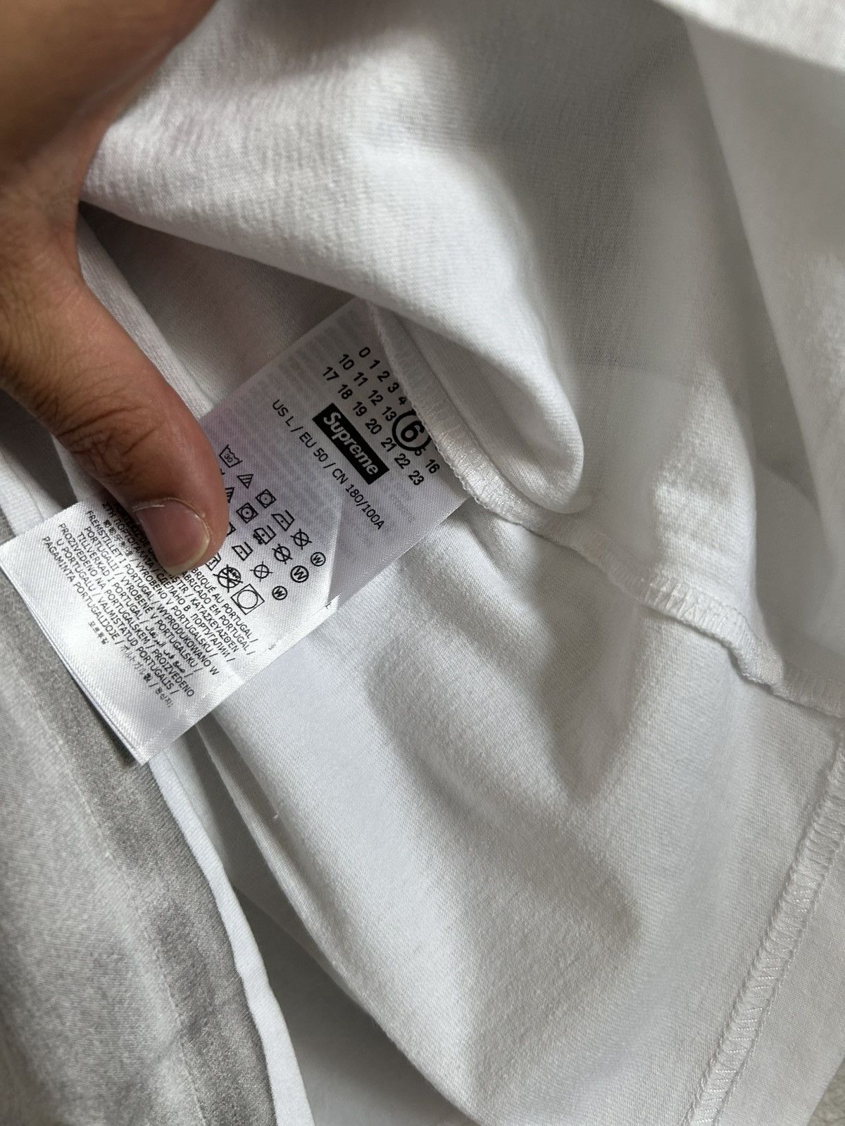 Maison Margiela × Supreme Supreme MM6 box logo tee Size US L / EU 52-54 / 3 - 5 Thumbnail