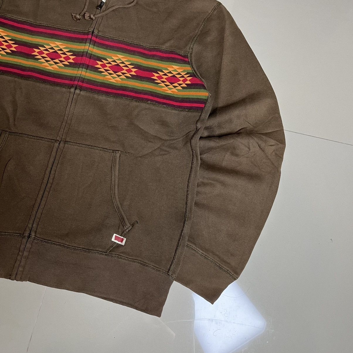 Japanese Brand Vtg Levi’s Faux Fur Tribal Zip Hoodie – Rare Outdoor Style Size US L / EU 52-54 / 3 - 3 Thumbnail
