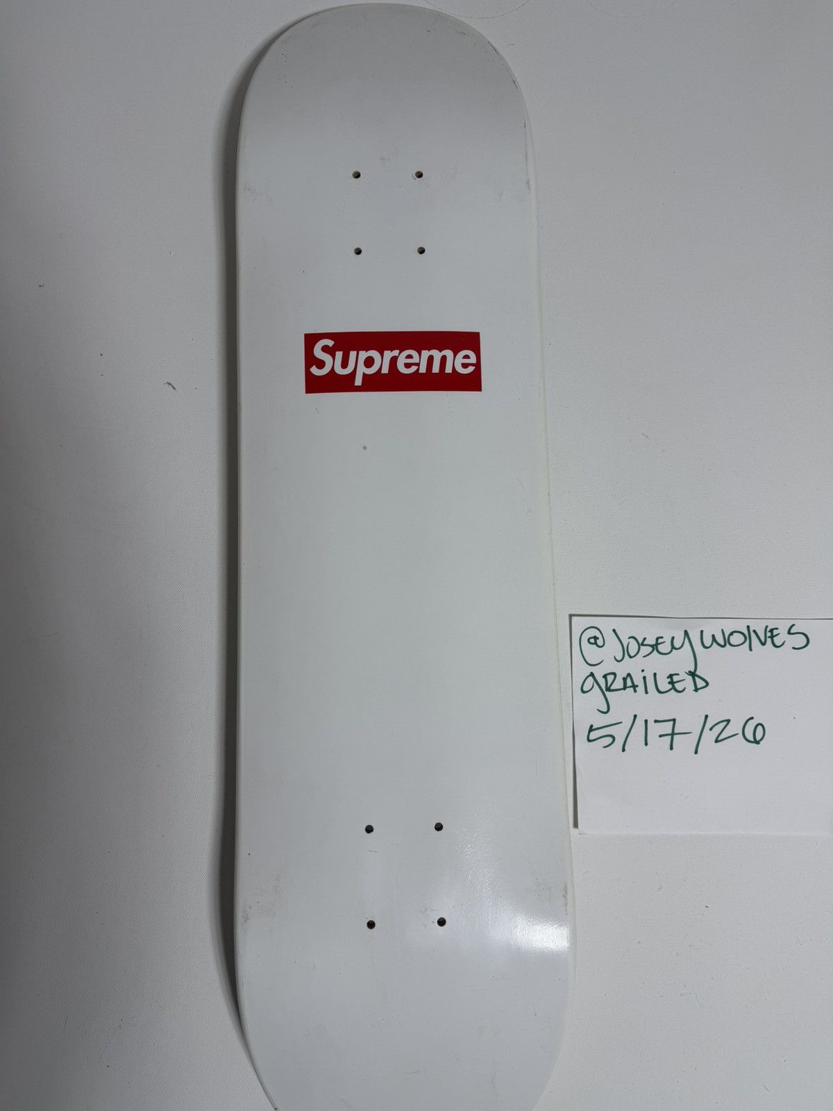 Supreme Supreme 20th Anniversary Deck Brand New Box Logo White Size ONE SIZE - 1 Thumbnail