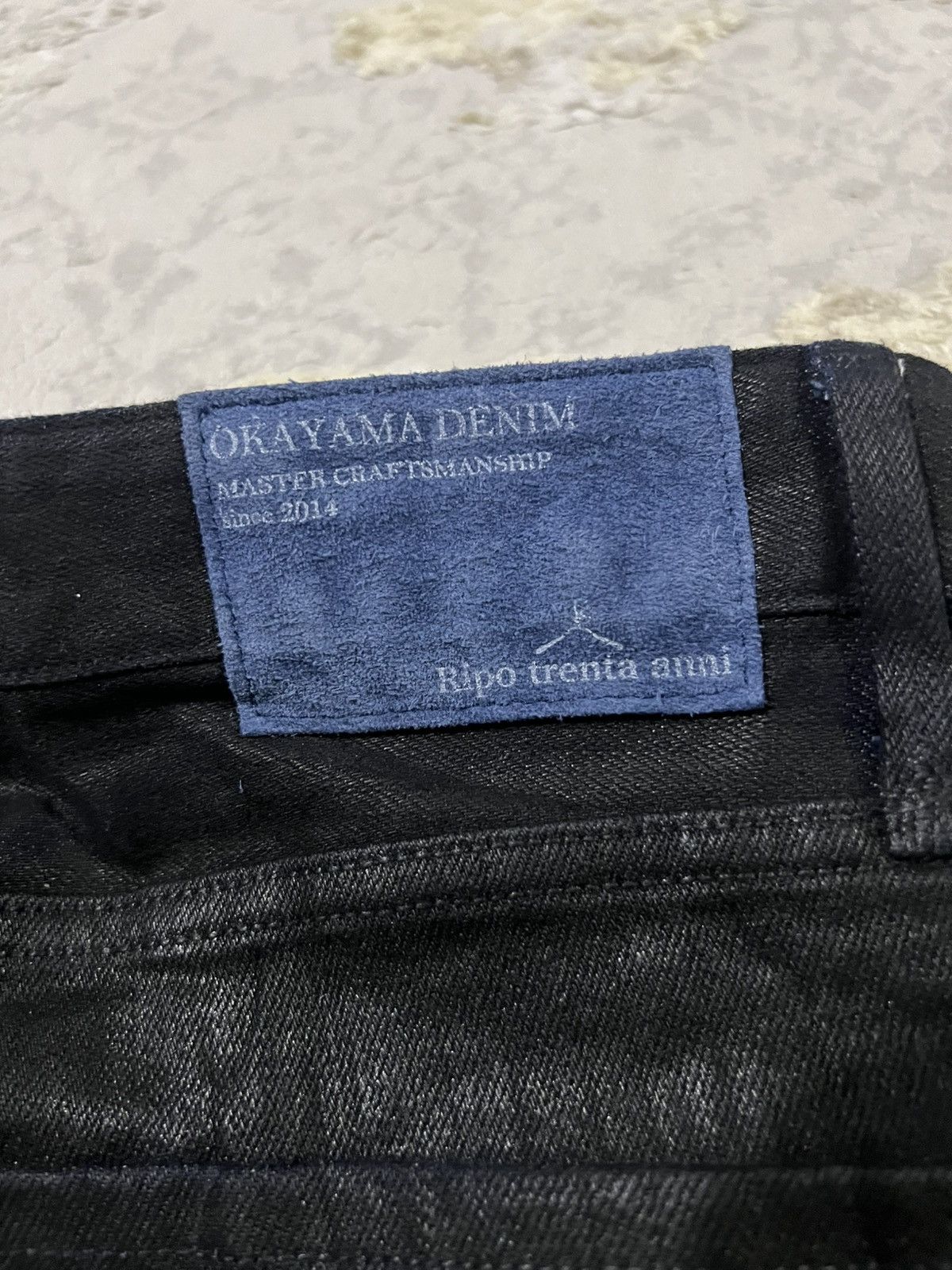 Oni Okayama Denim Dark Blue Indigo Waxed Dior Homme Denim Jeans Size US 32 / EU 48 - 8 Thumbnail