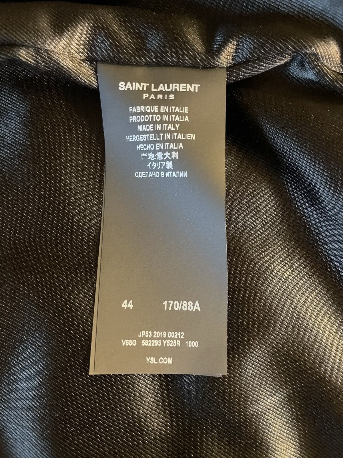 Saint Laurent Paris Saint Laurent Paris Teddy Varsity Sequin Bomber Jacket Black Size US S / EU 44-46 / 1 - 18 Thumbnail