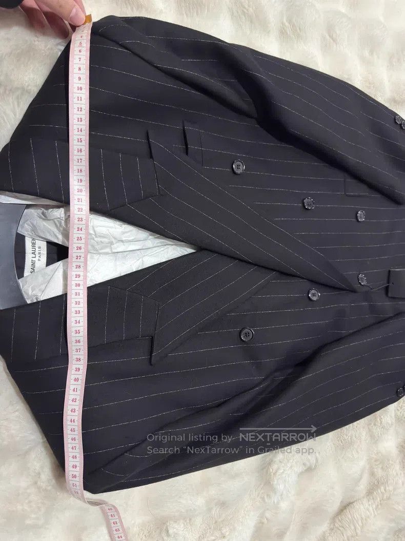 Saint Laurent Paris Saint Laurent Paris Double-breasted Men's Suit Jacket Size US M / EU 48-50 / 2 - 7 Thumbnail