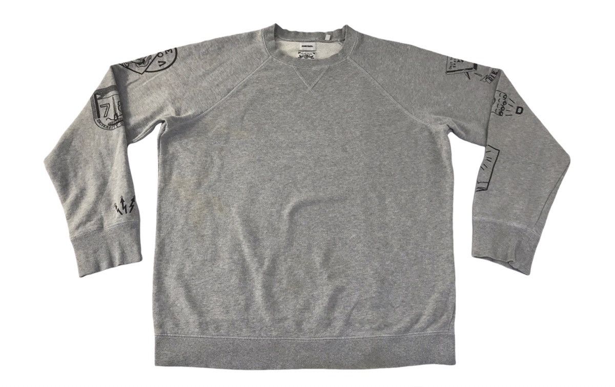 Diesel University Of Denim Sweatshirt Various Logo Side Tape