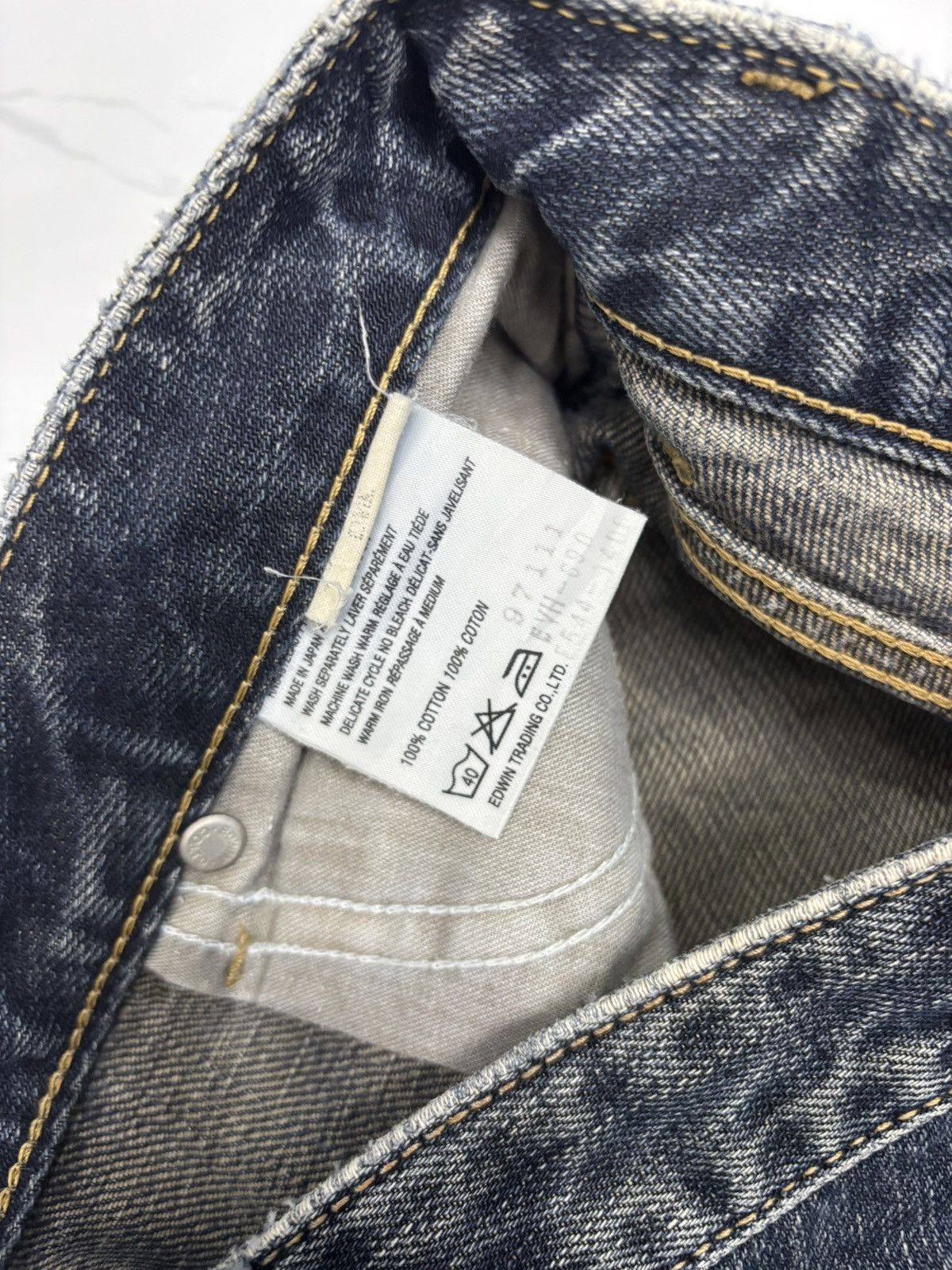 Hysteric Glamour × Undercover 💥EDWIN FLARED BOOTCUT DISTRESSED DENIM JEANS A37 Size 27" / US 4 / IT 40 - 12 Thumbnail
