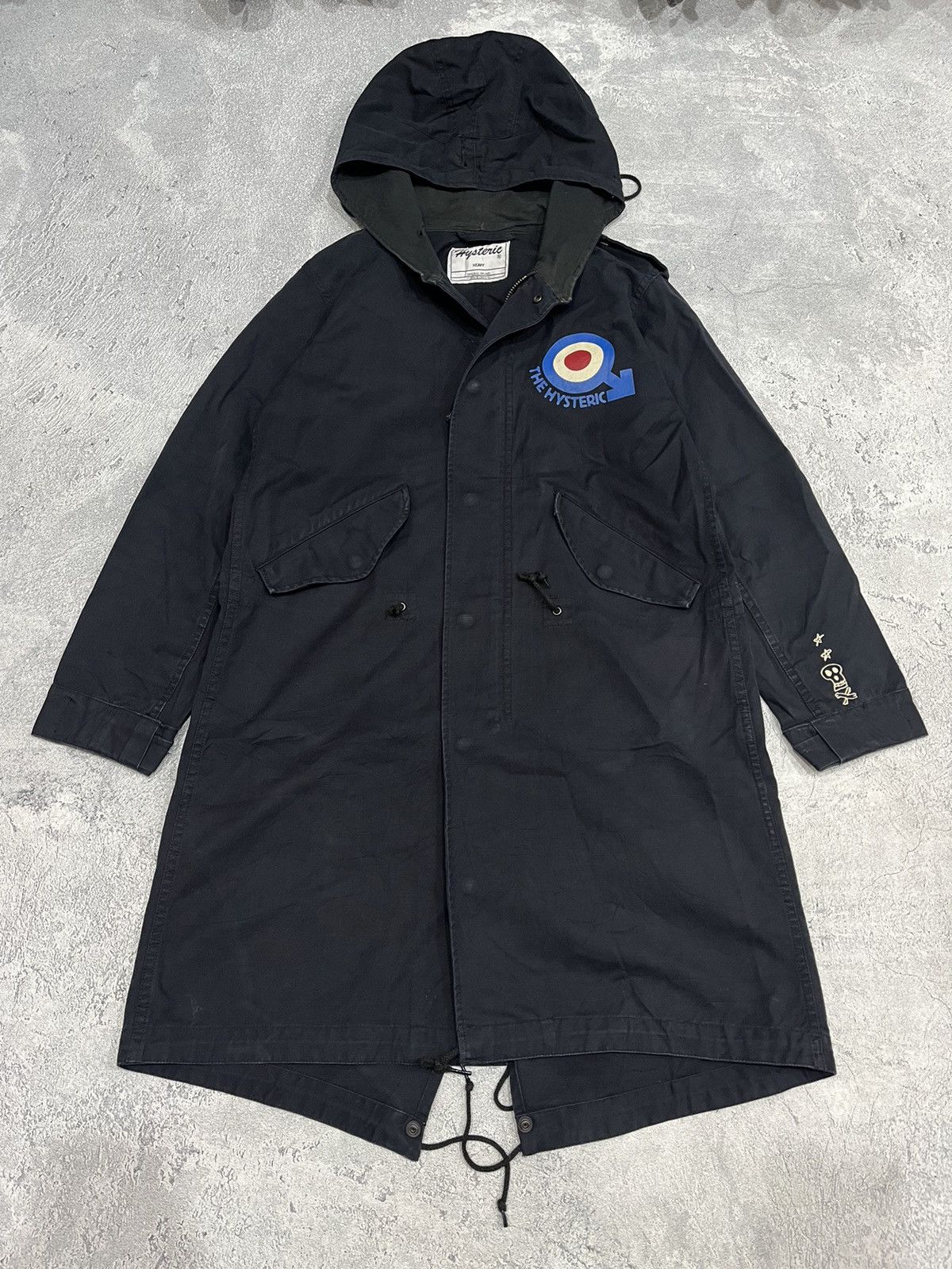 【HYSTERIC GLAMOUR】M-51 Mods coat HYSTERIC GLAMOUR×DESTROY ALL MONSTERS Printed Mods Coat Khaki