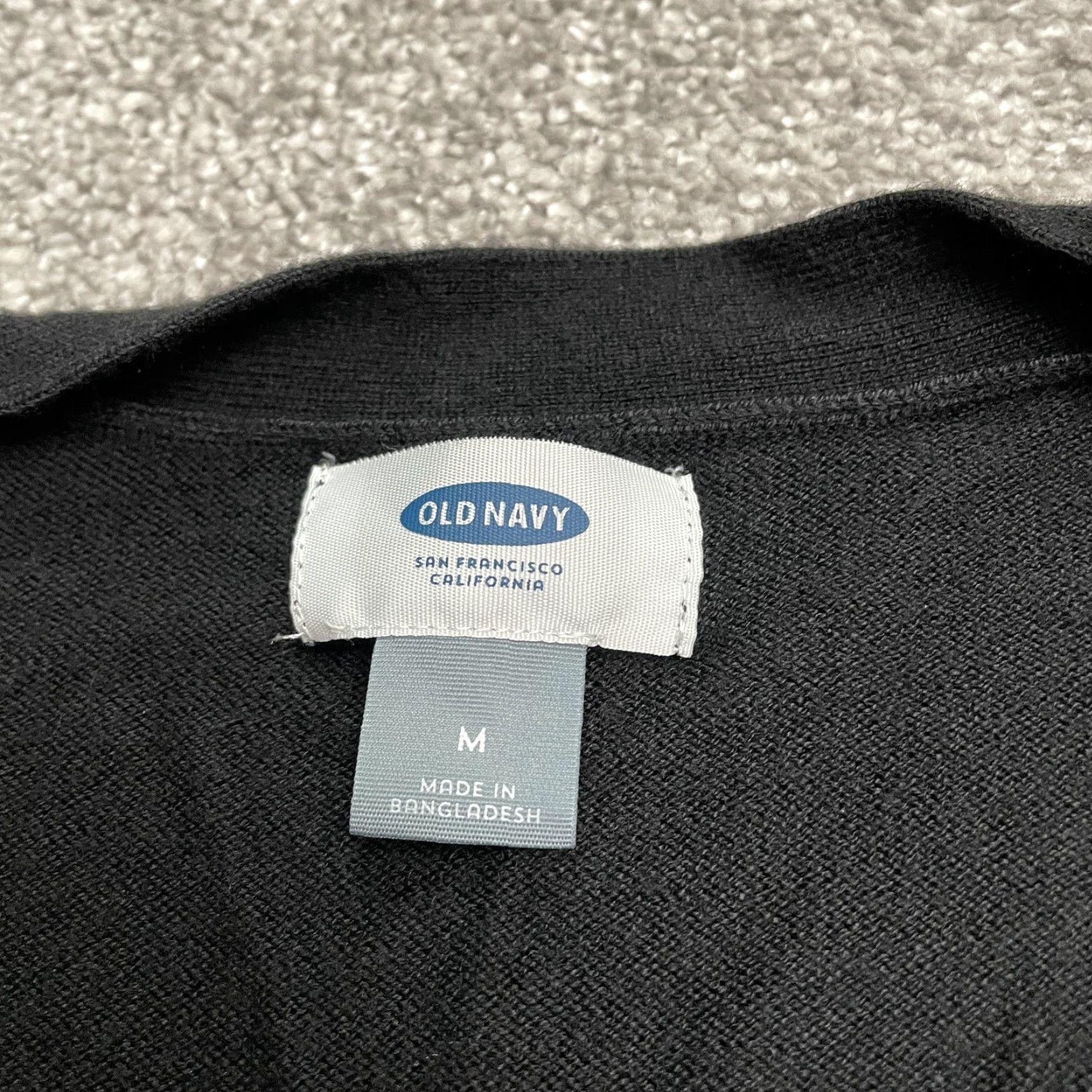 Old Navy Old Navy Cardigan Sweater Women Medium Black Knit Open Casual Classic Size L / US 10 / IT 46 - 3 Thumbnail