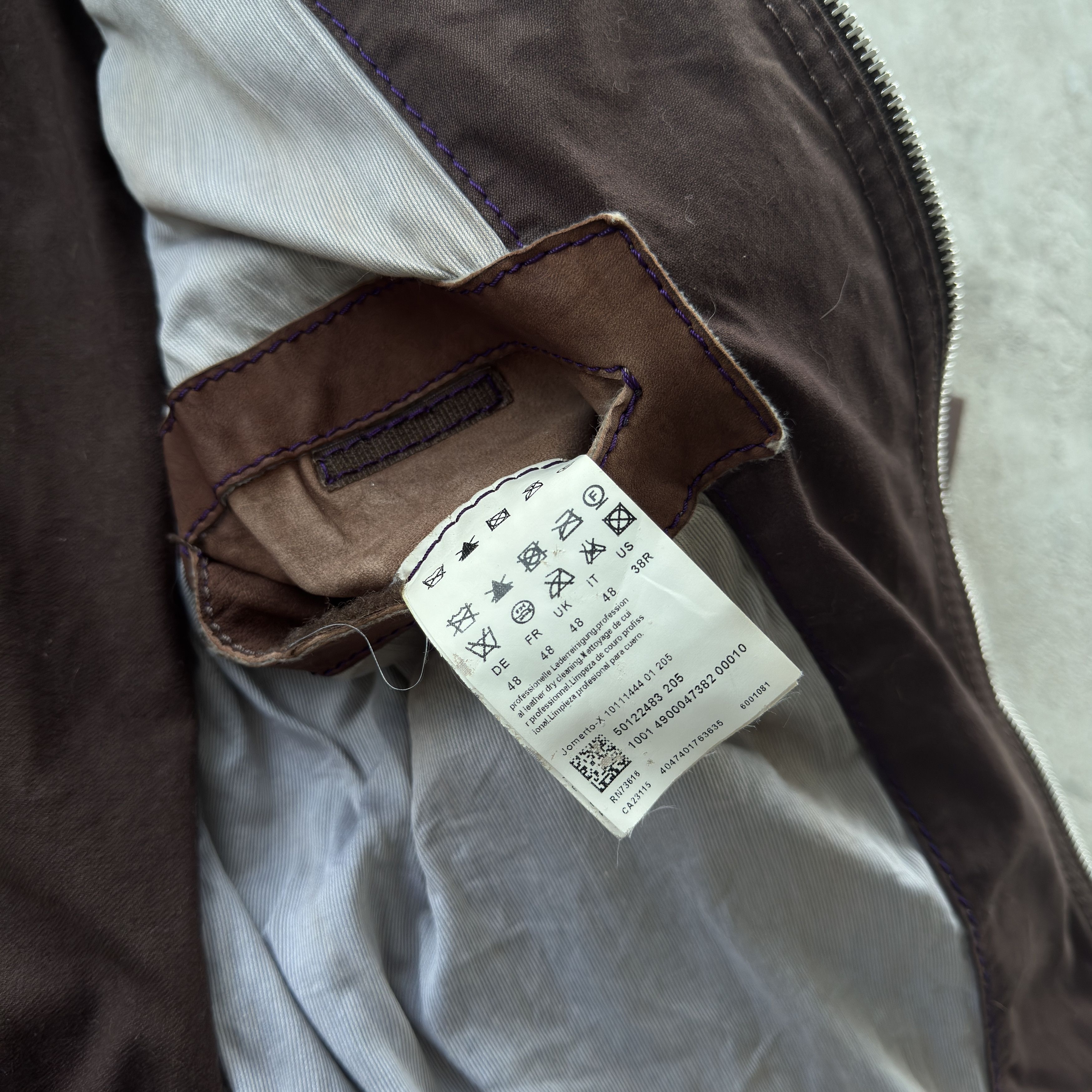 Hugo Boss HUGO BOSS Brown Mixed Suede Field Jacket Belted Pocket Size US M / EU 48-50 / 2 - 8 Thumbnail
