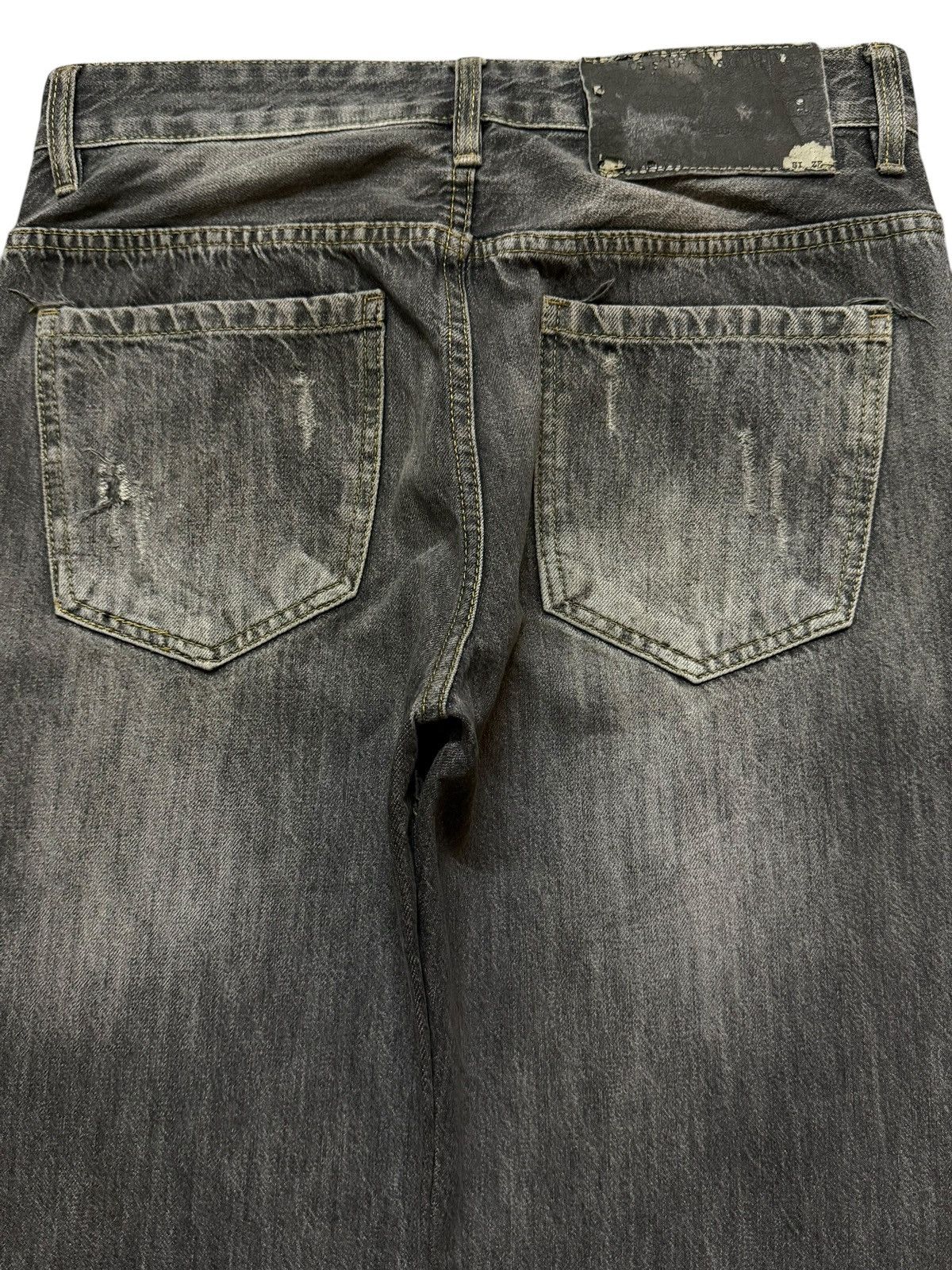JNCO Vintage Y2K Japanese Brand Grey Faded Wash Distress Loose Size US 30 / EU 46 - 4 Thumbnail