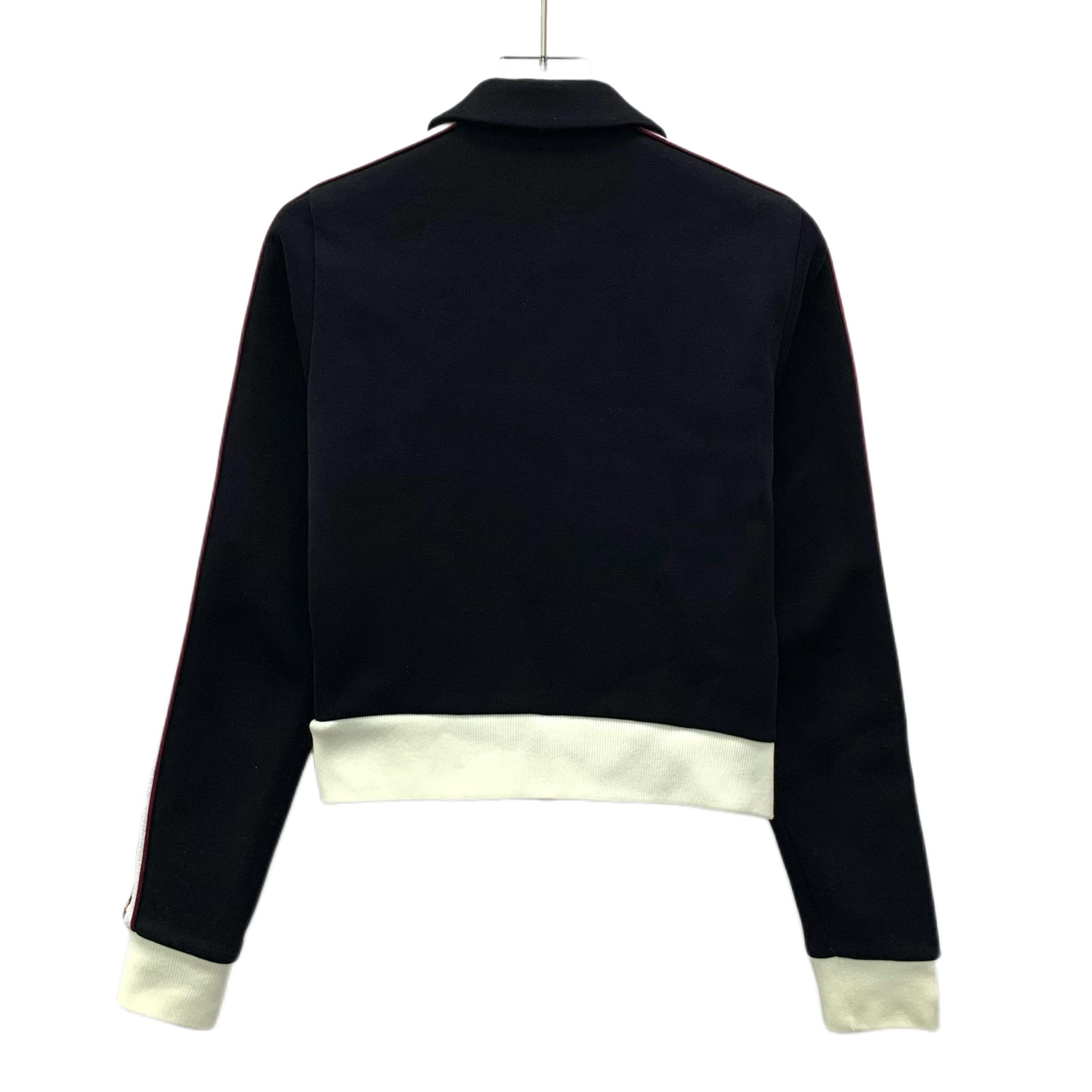 Miu Miu Miu Miu Black Zip-Up Cotton Jacket with Side Logo (Size S) Size S / US 4 / IT 40 - 8 Thumbnail
