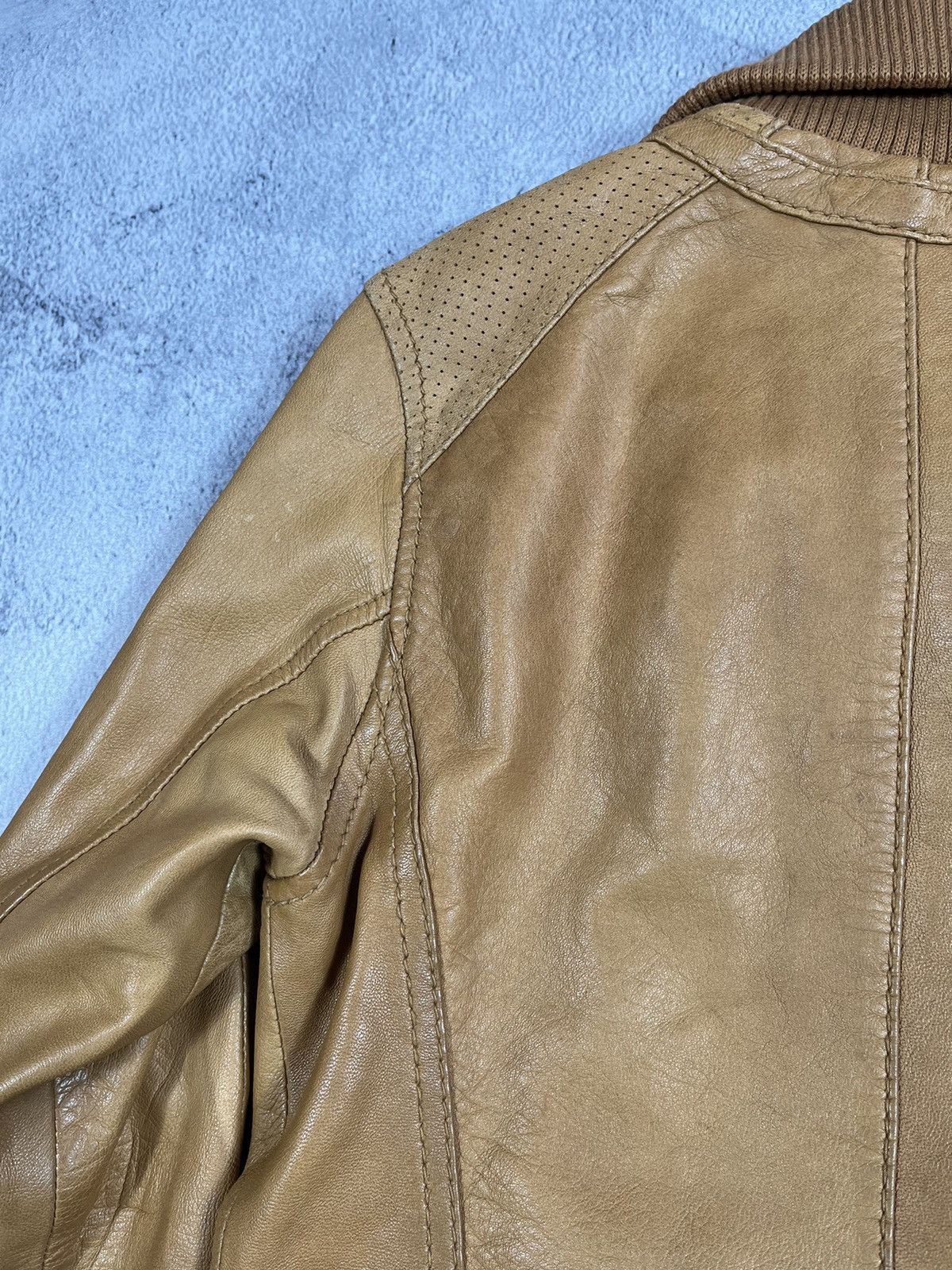 Leather Vintage Y2K Japanese Aviator Leather Jacket Bomber M Size M / US 6-8 / IT 42-44 - 16 Thumbnail