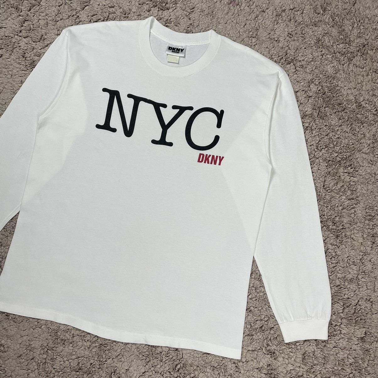 DKNY Vintage DKNY NYC Longsleeve T-shirt Size US L / EU 52-54 / 3 - 4 Thumbnail