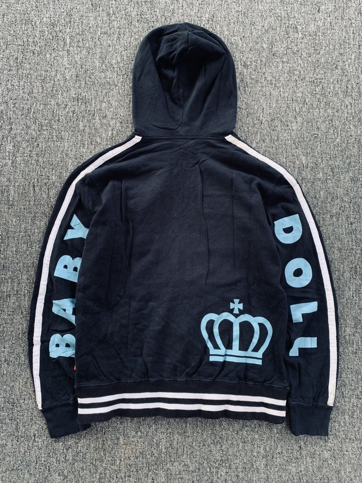 Japanese Brand Baby Doll Double Pocket Zip Jacket Hoodie Poem Sleeve Size M / US 6-8 / IT 42-44 - 6 Thumbnail