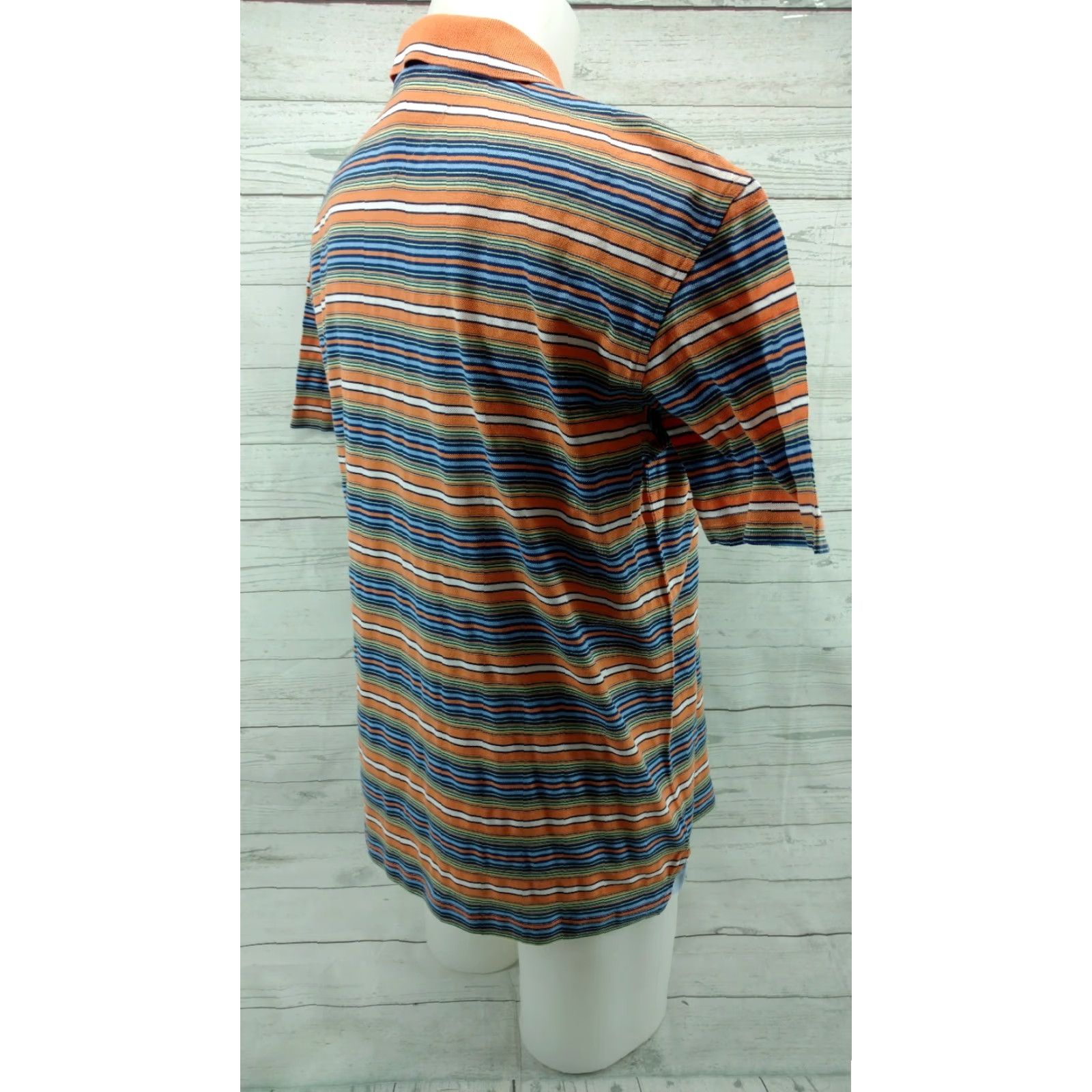 Tommy Hilfiger Tommy Hilfiger Polo Shirt Striped Orange Large Mens Casual Vintage Shirt Size US L / EU 52-54 / 3 - 4 Thumbnail