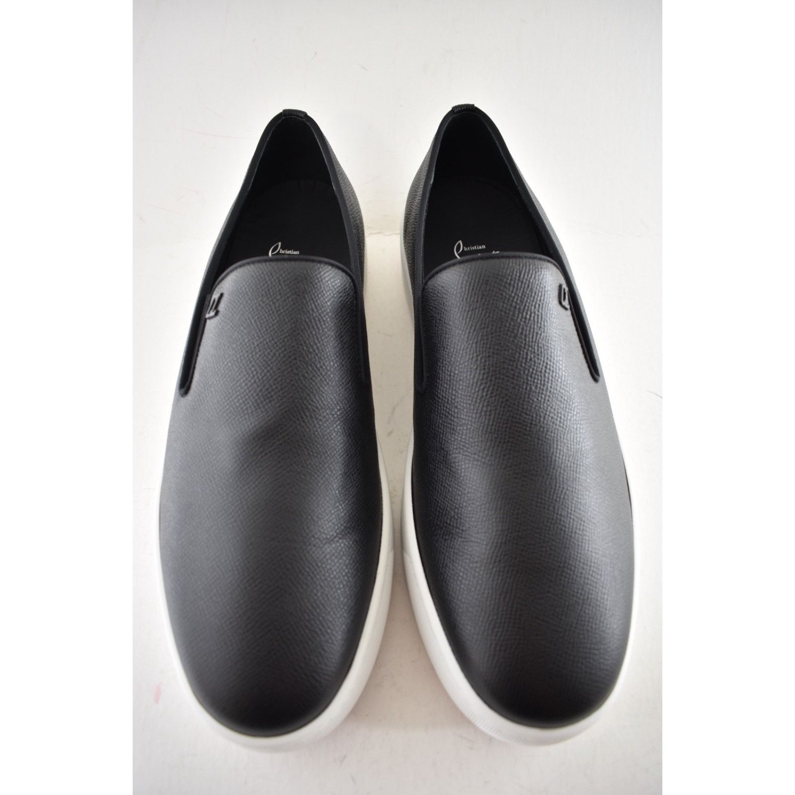 Christian Louboutin Christian Louboutin Mens Boatissimo Flat Black Leather Size US 9 / EU 42 - 10 Thumbnail