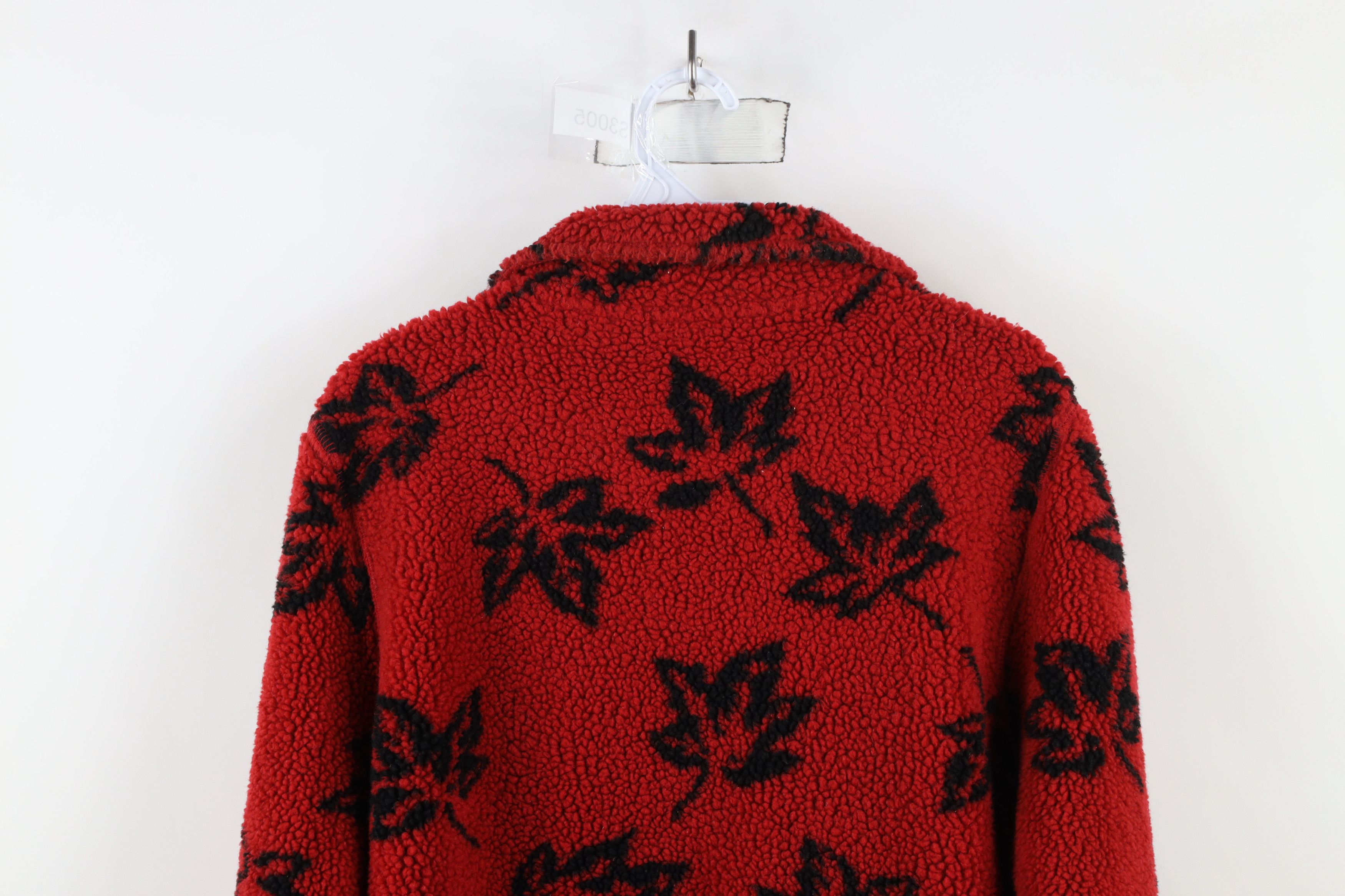 Vintage Vintage 90s Streetwear Over Print Deep Pile Fleece Jacket Size XL / US 12-14 / IT 48-50 - 9 Thumbnail
