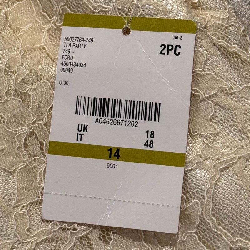 Albert Nipon NWT Nipon Boutique Dress Mother Of The Bride Formal Lace 14 Size XL / US 12-14 / IT 48-50 - 4 Thumbnail