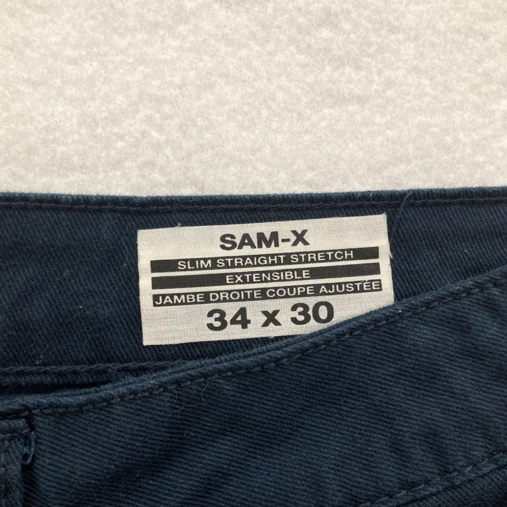 Buffalo David Bitton Buffalo David Bitton Jeans Mens Slim Straight Stretch 32x30 Dark Navy SAM-X Jeans Size US 32 / EU 48 - 4 Thumbnail
