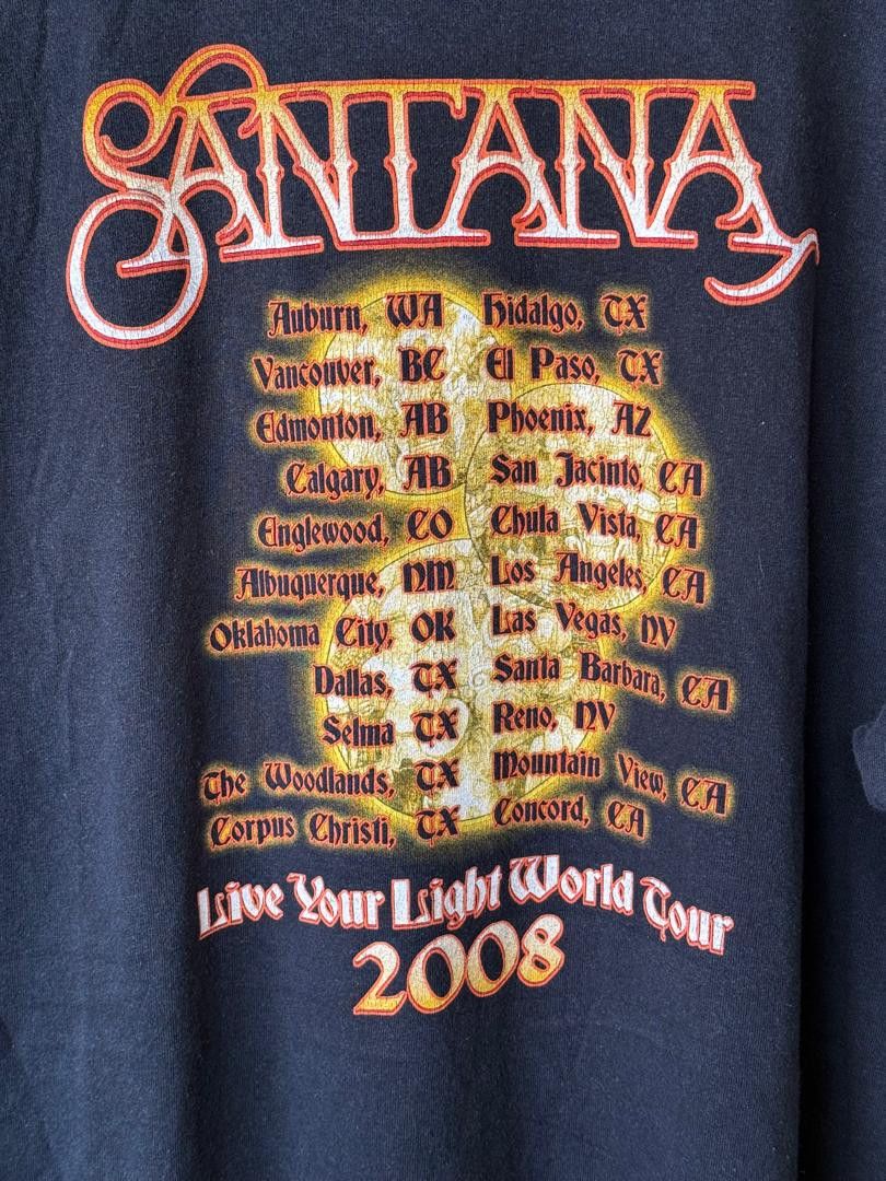 Band Tees × Vintage Vintage Santana T-shirt XXXL WORLD TOUR 2008 Size US XXL / EU 58 / 5 - 4 Thumbnail