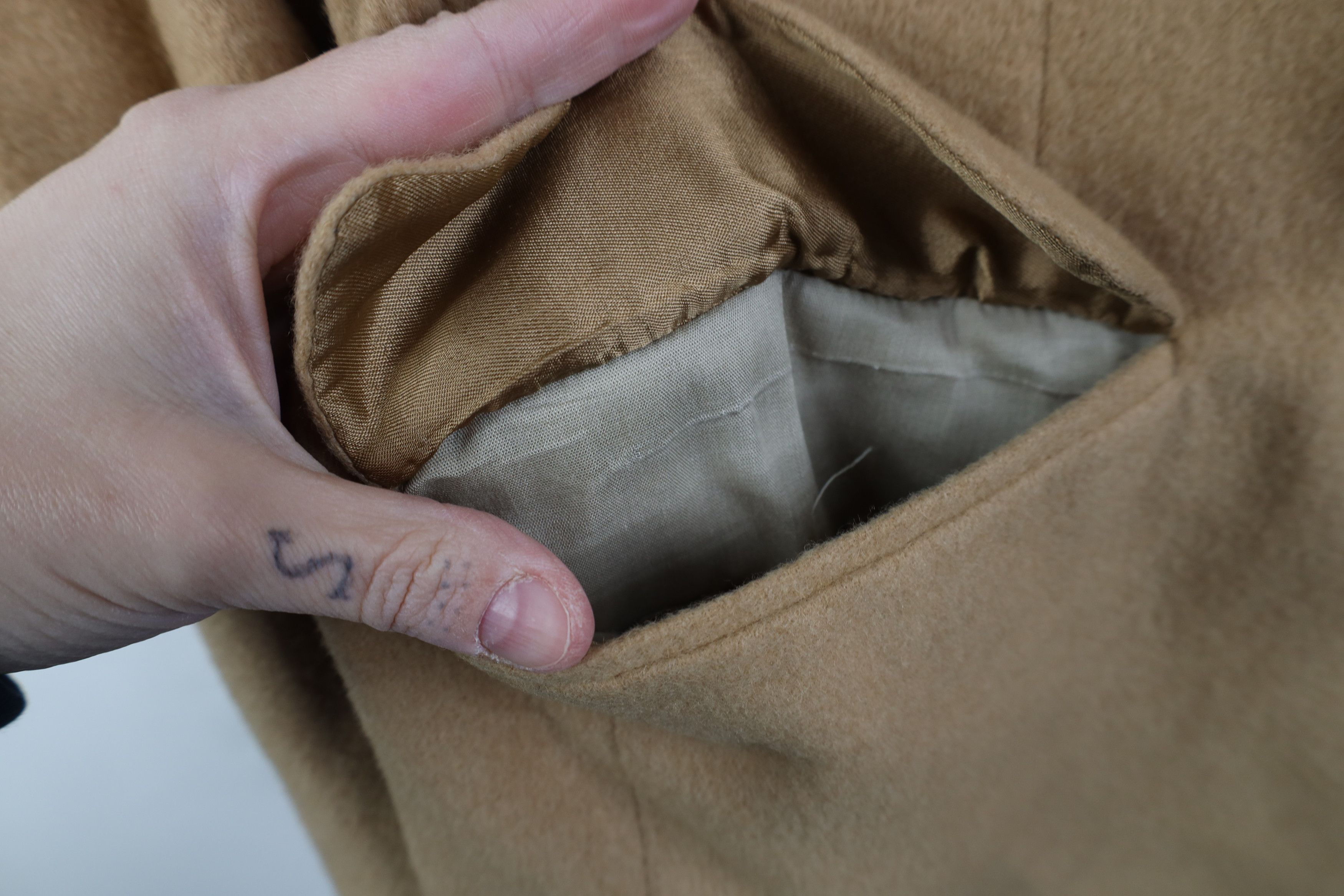 Vintage Vintage 90s Streetwear Camel Hair 2 Button Blazer Jacket USA Size US XXL / EU 58 / 5 - 9 Thumbnail