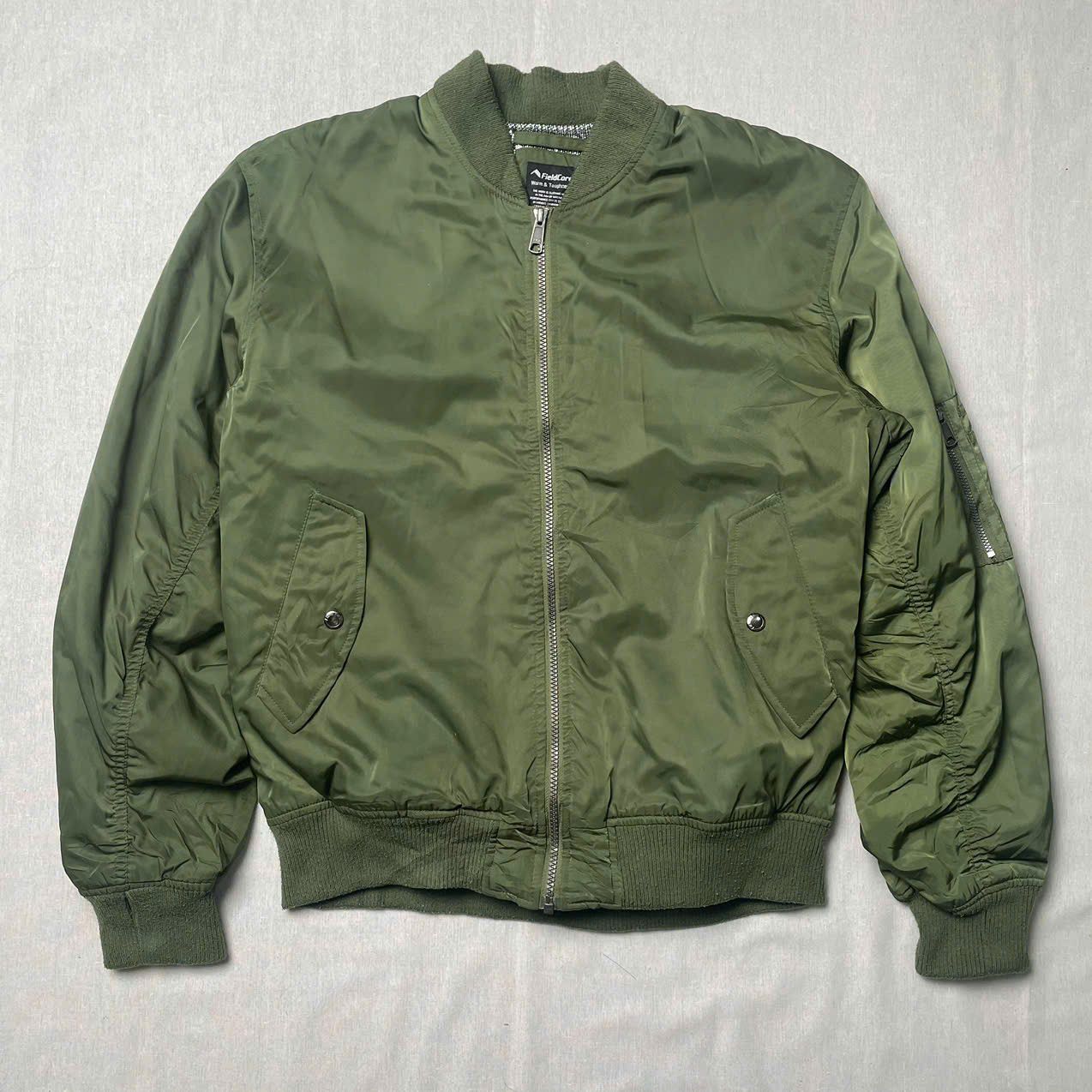 Japanese Brand Fieldcore bomber jacket - moss green Size US M / EU 48-50 / 2 - 1 Thumbnail