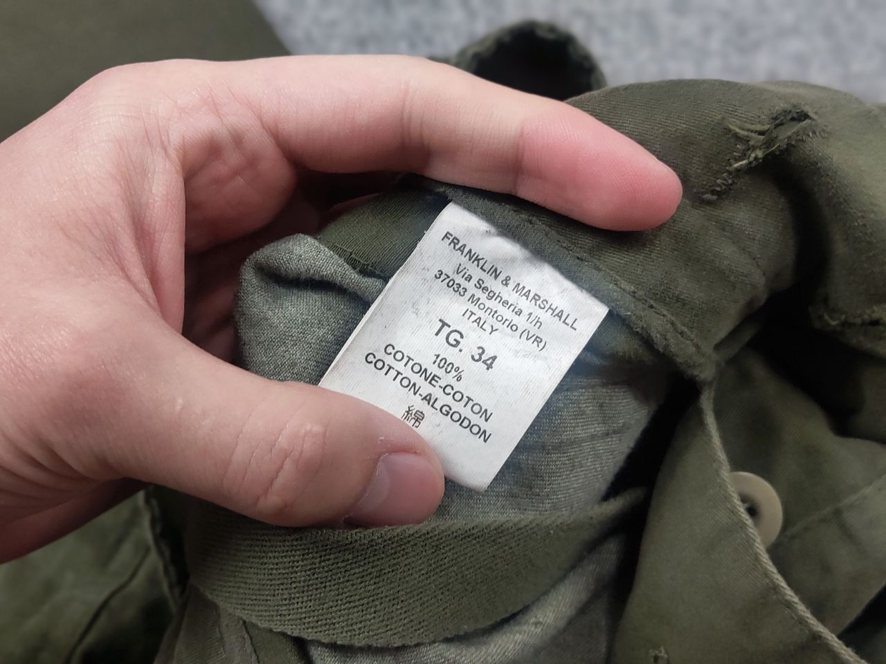 Franklin & Marshall Franklin Marshall American Military Army Baggy Cargo Pants Size US 34 / EU 50 - 17 Thumbnail