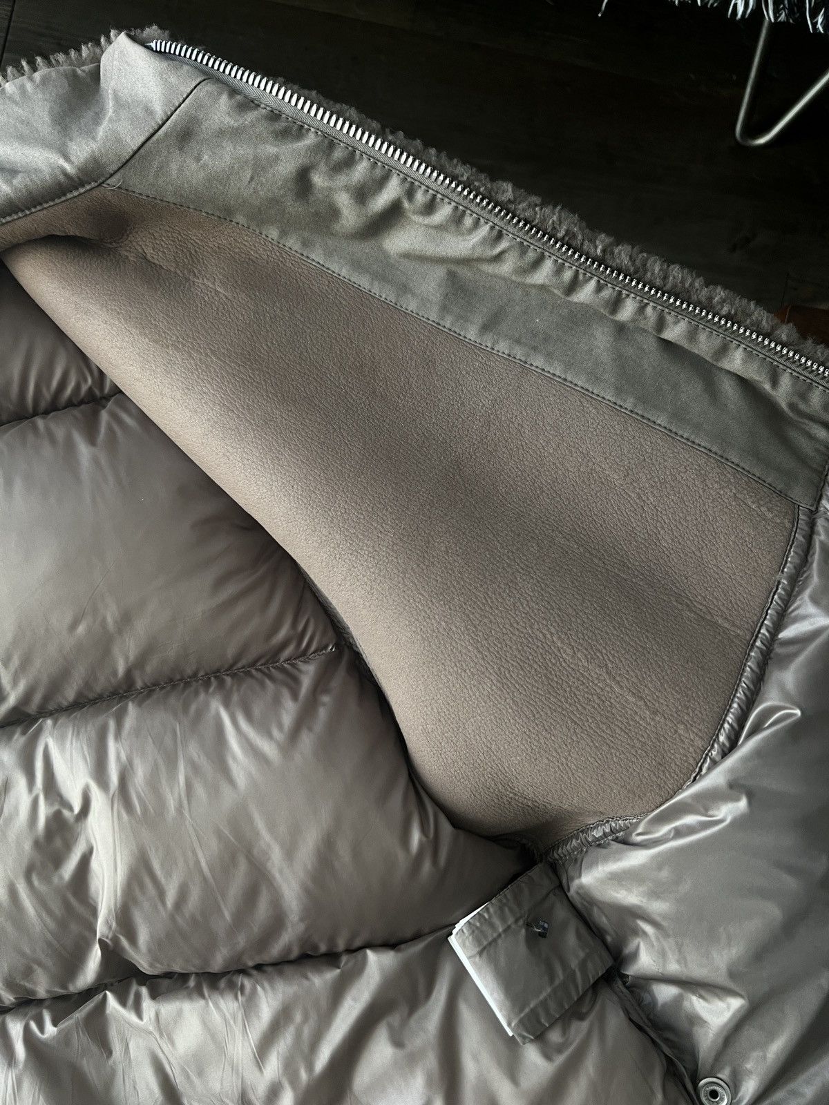 Moncler × Rick Owens Rick Owens x Moncler - Dust Shearling Coyote Jacket Size US M / EU 48-50 / 2 - 8 Thumbnail